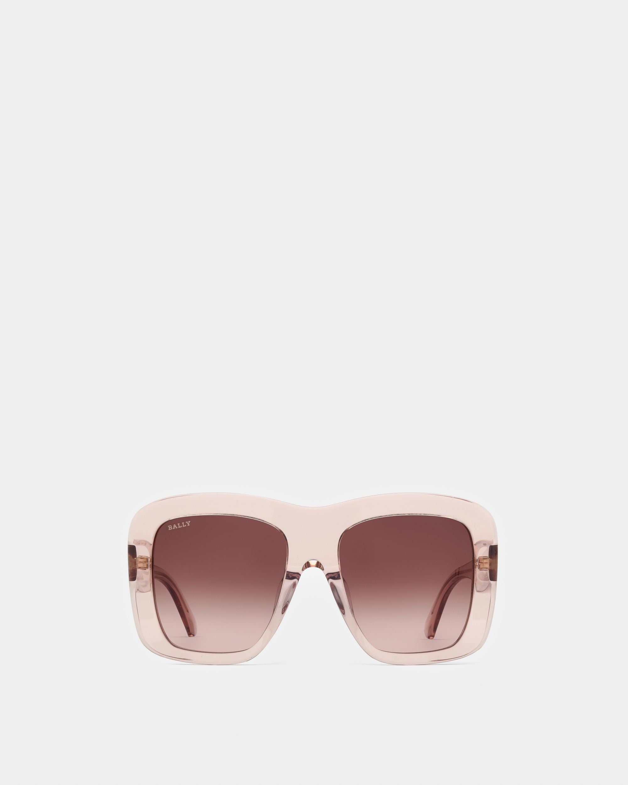 Constance Sonnenbrille Aus Acetat In Glänzendem Rosa - Damen - Bally - 01