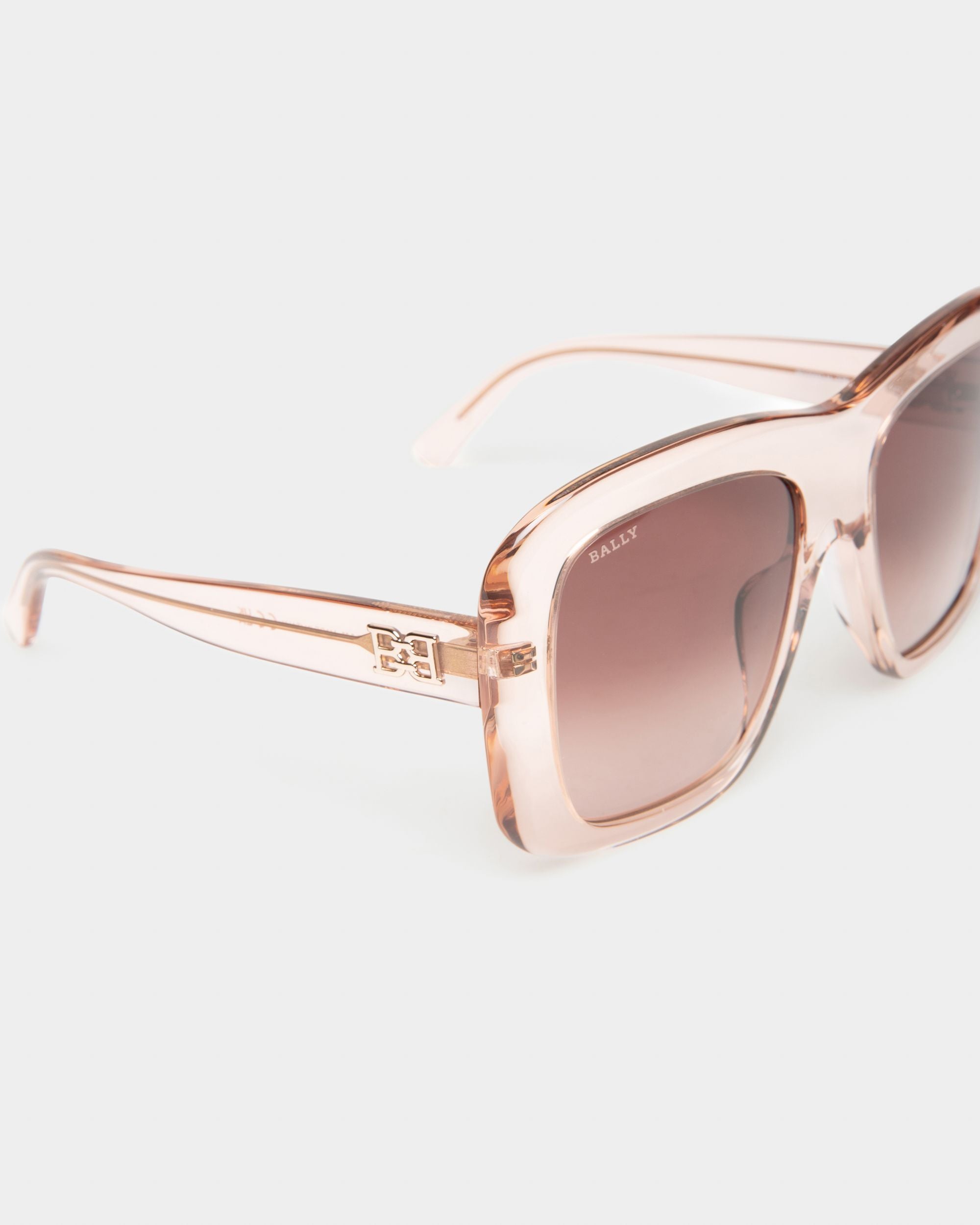 Constance Sonnenbrille Aus Acetat In Glänzendem Rosa - Damen - Bally - 02