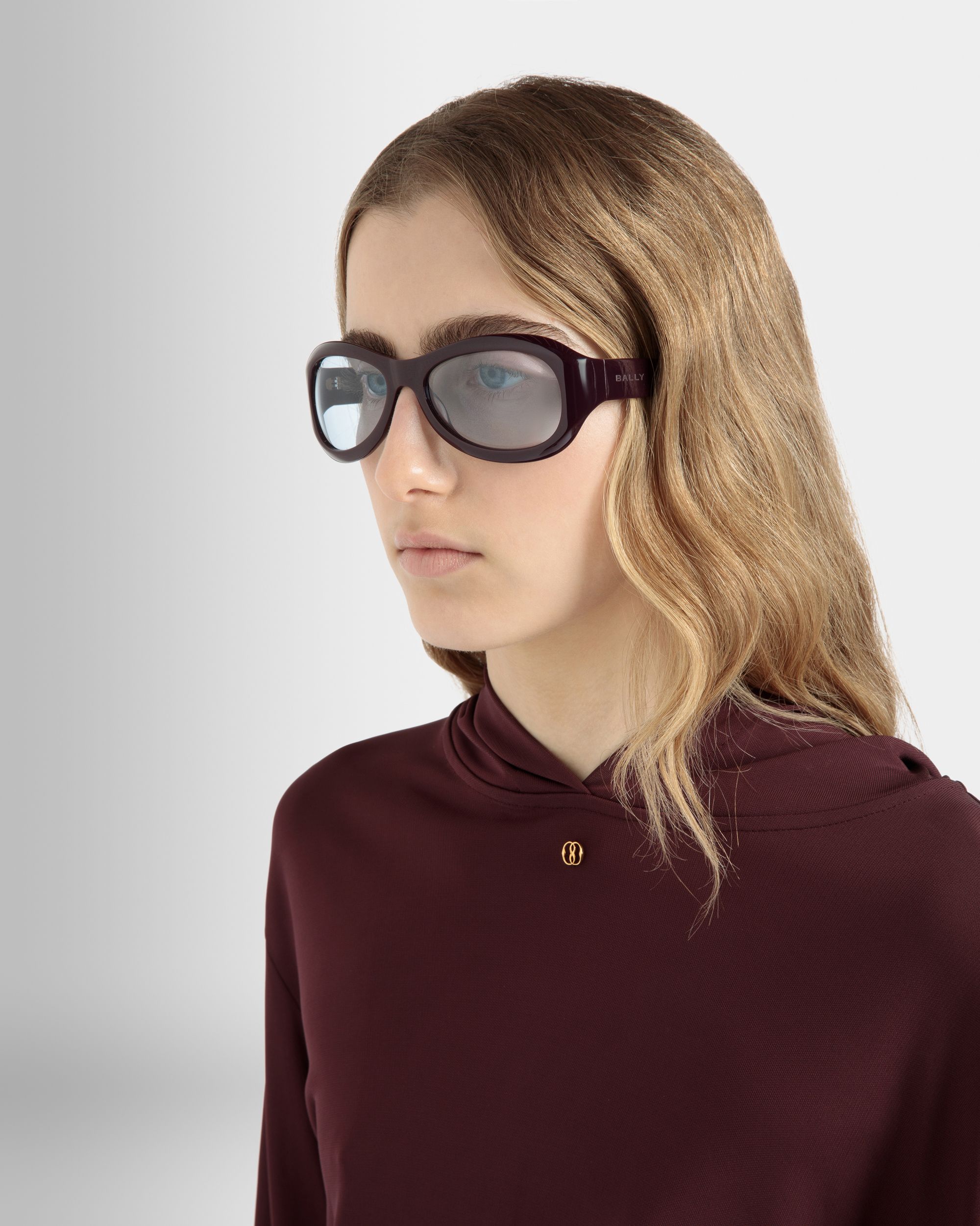 Maurice Acetat-Sonnenbrille In Lila Und Blau - Other - Bally - 02