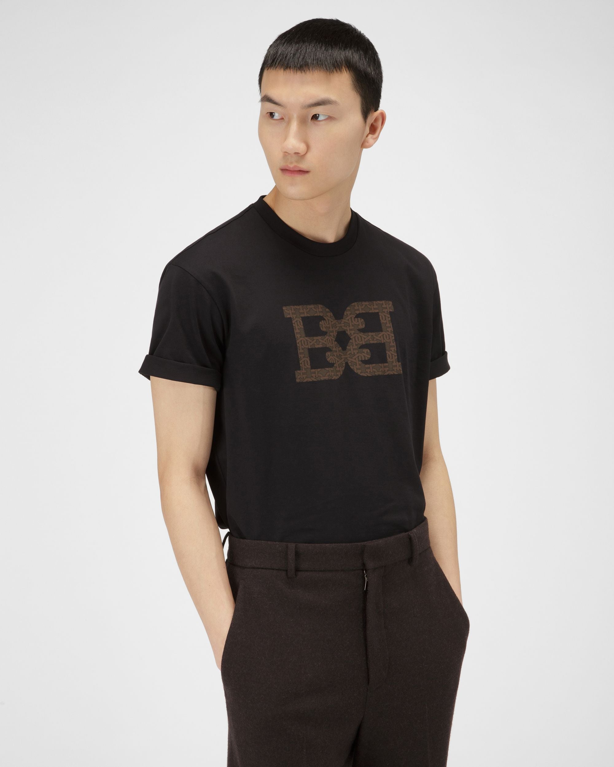 T-Shirt Mit Bb-Motiv - Herren - Bally - 01