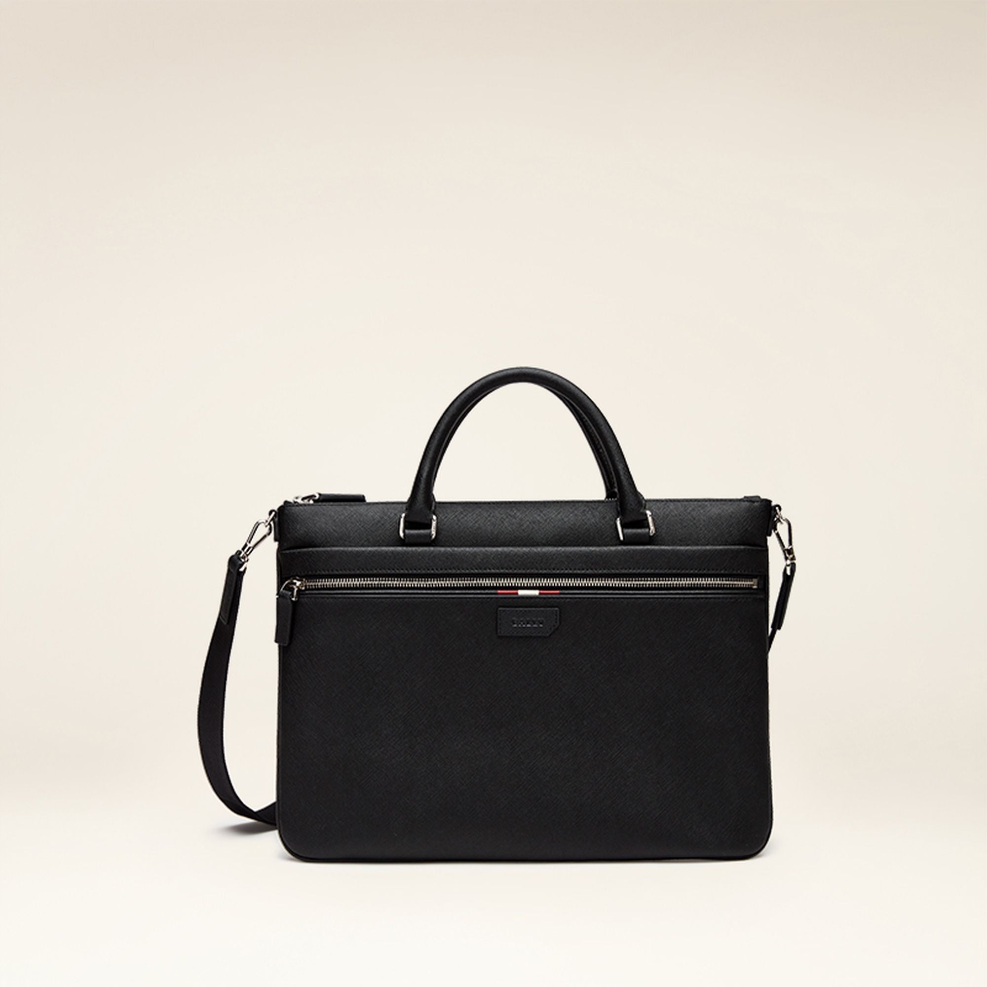 Men's Black Briefcase Computer Bag - Herren - Bally - 01