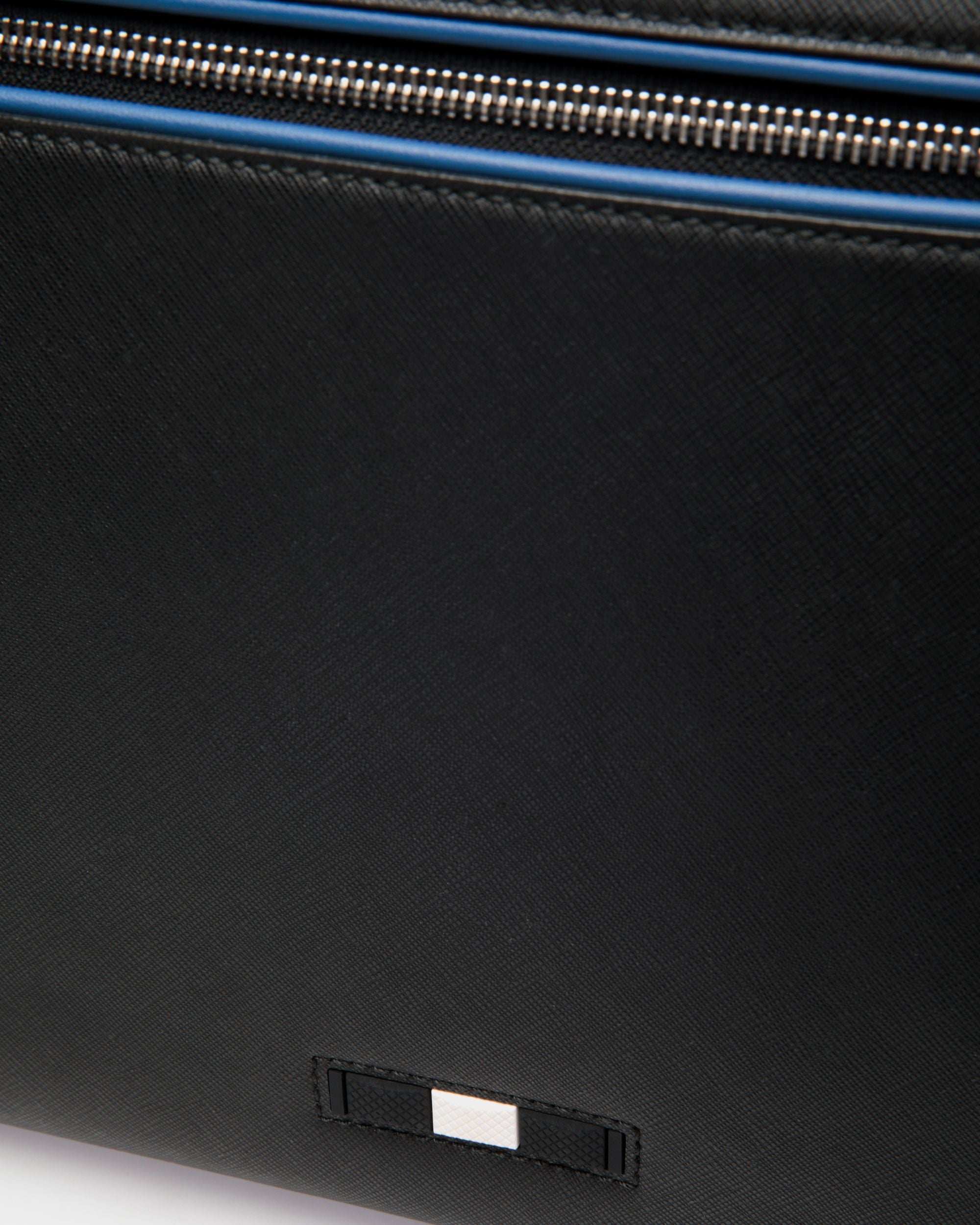 Mikes Business Bag Aus Leder In Schwarz Und Neonblau - Herren - Bally - 05