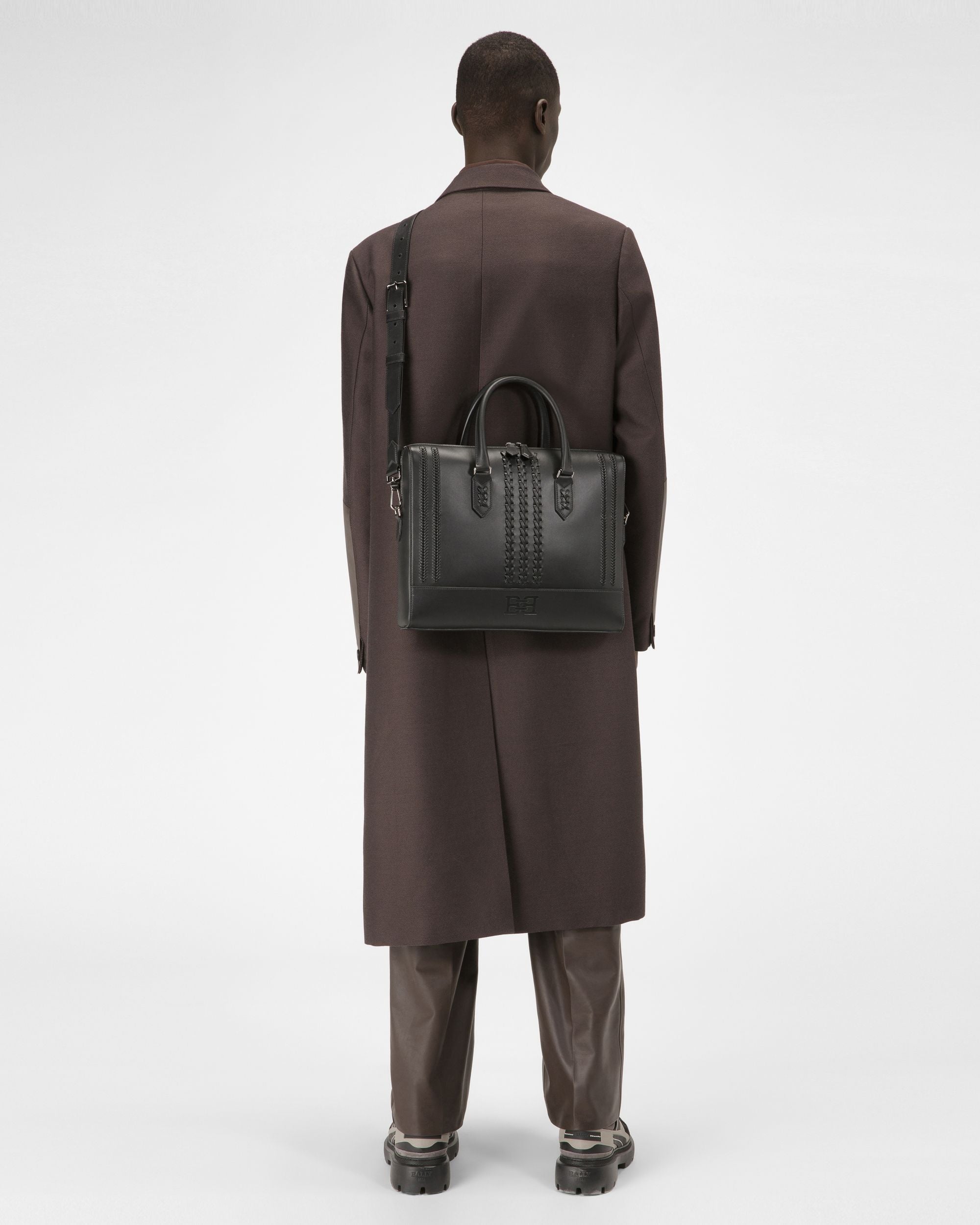 Celter Beniness-Tasche Aus Schwarzem Leder Für Herren - Herren - Bally - 06