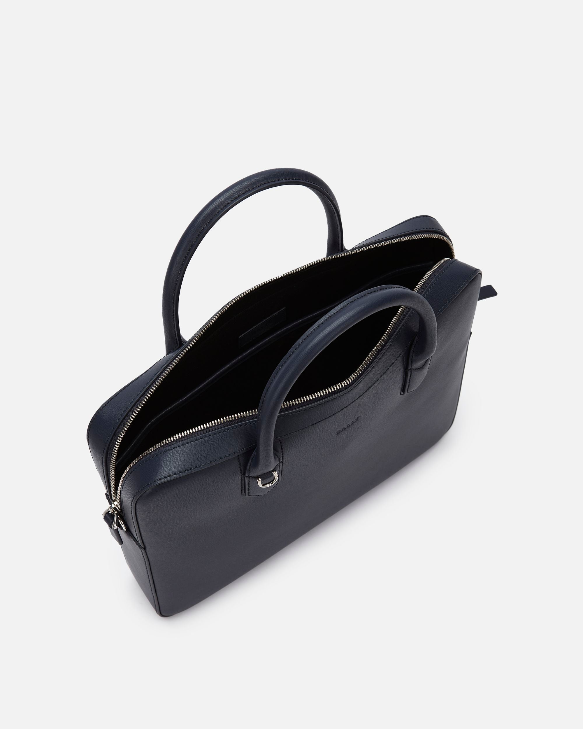 Men's Blue Leather Business Bag - Herren - Bally - 04