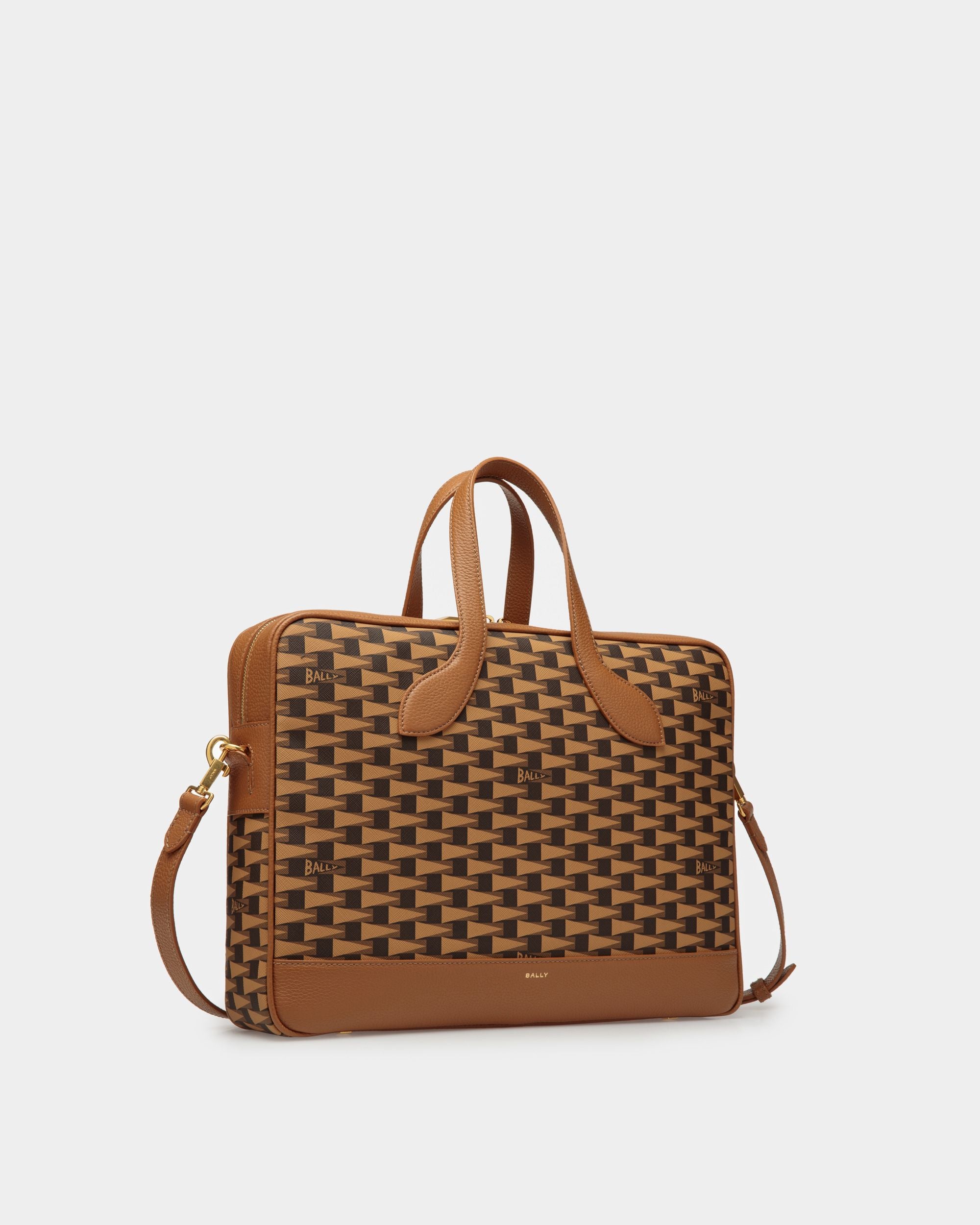 Pennant Aktentasche Aus Leder Und TPU In Desert - Herren - Bally - 04