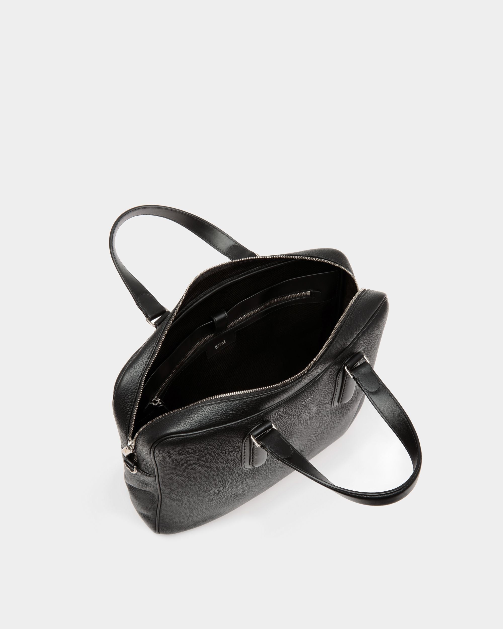 Spin Aktentasche Aus Genarbtem Leder In Schwarz - Herren - Bally - 05