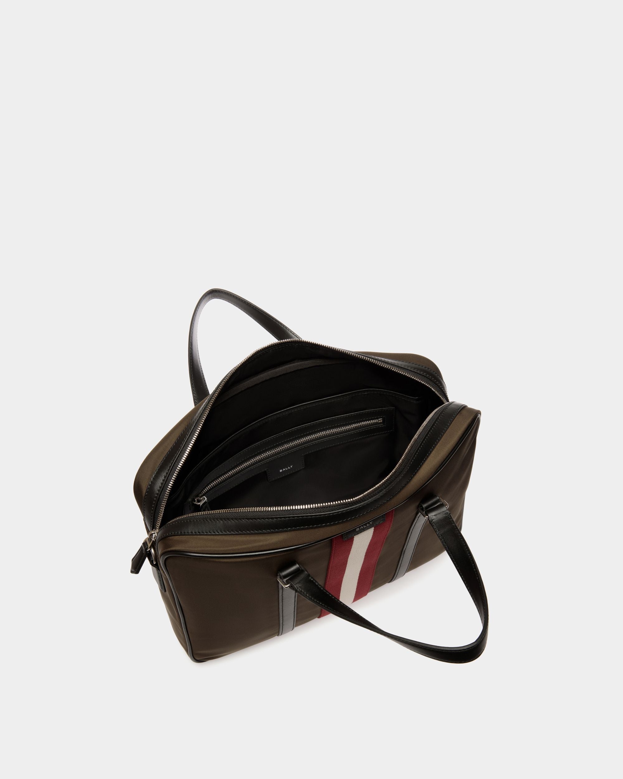 Code Aktentasche Aus Nylon In Military Green - Herren - Bally - 04
