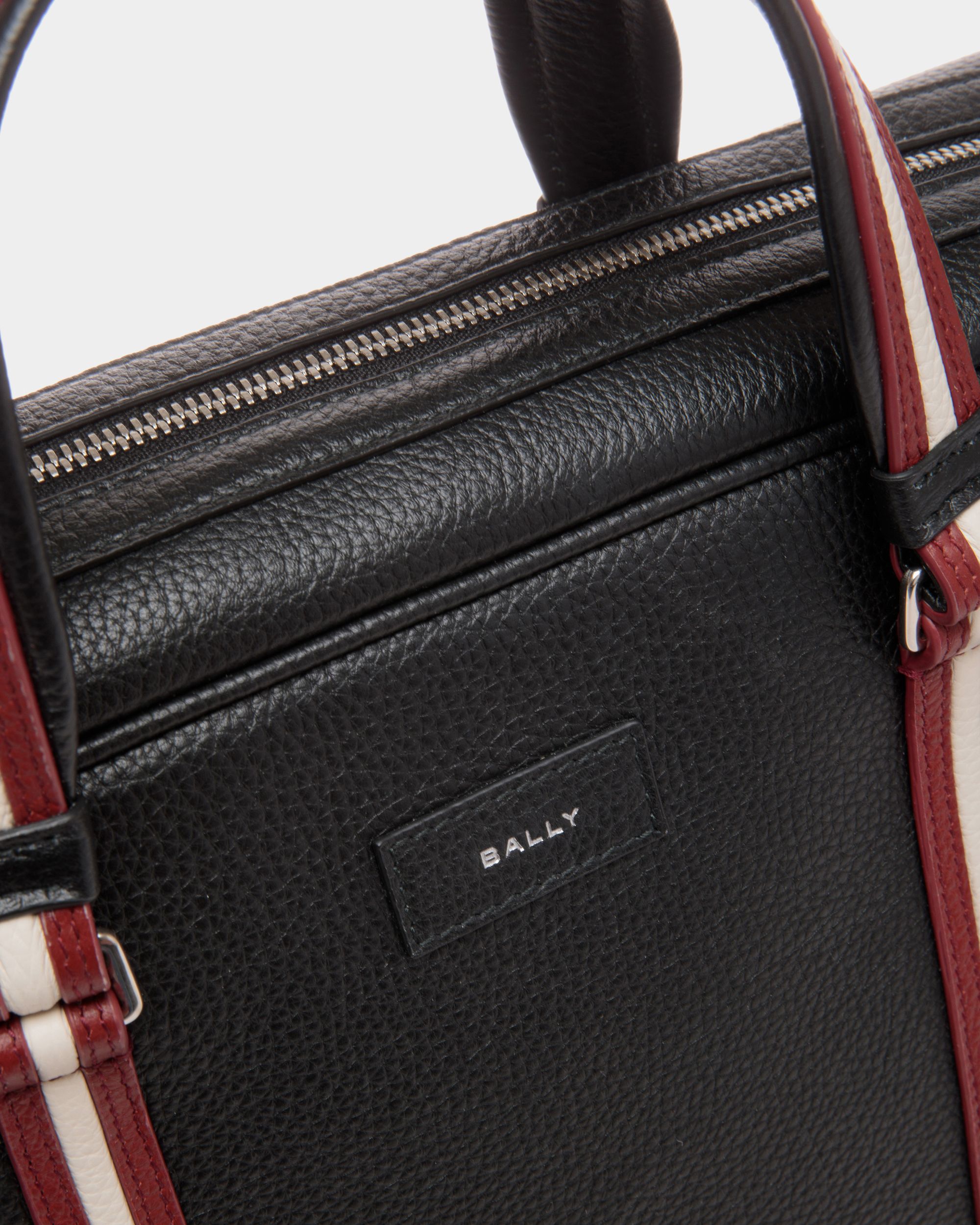 Code Aktentasche Aus Genarbtem Leder In Schwarz - Herren - Bally - 04