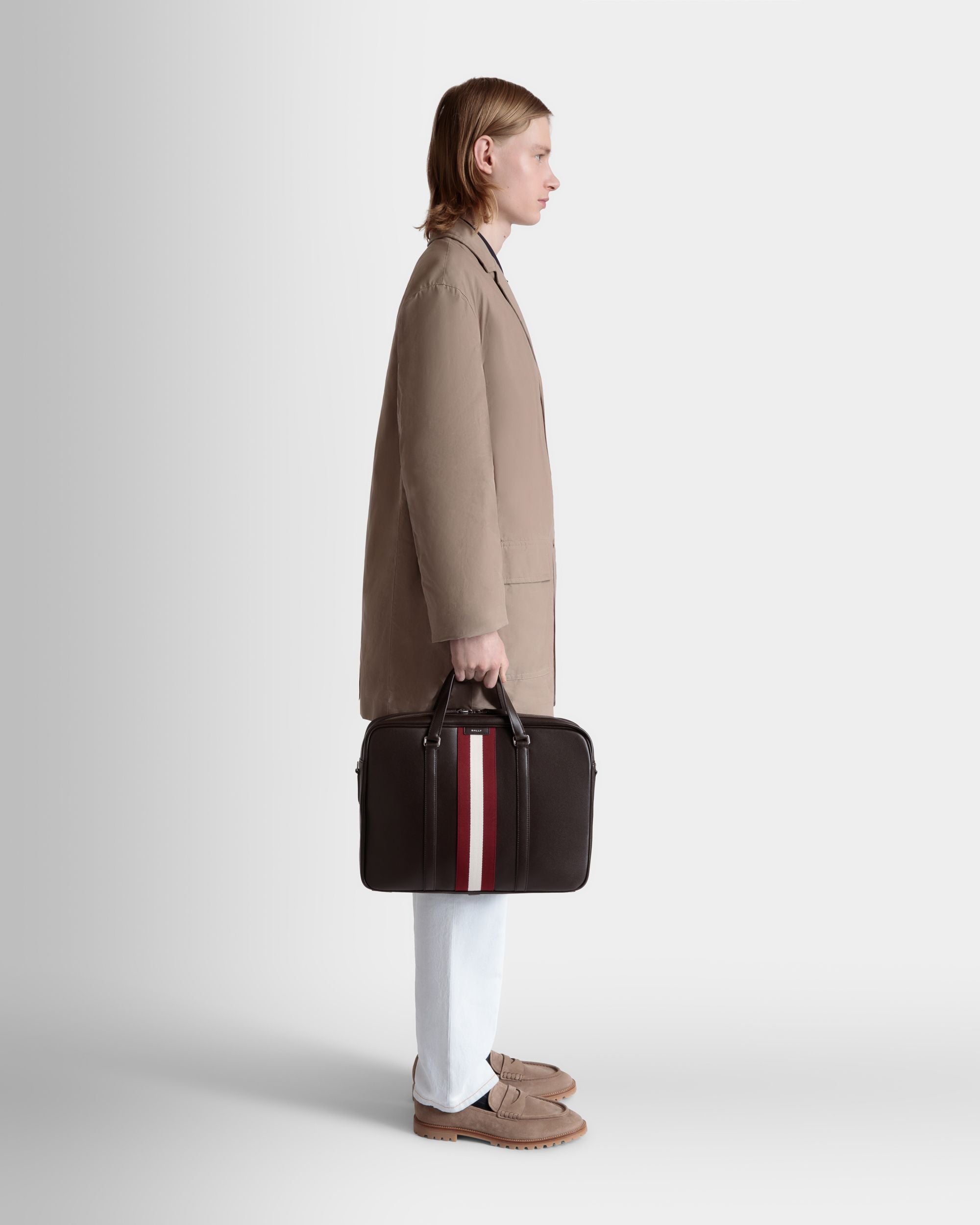 Aktentasche Code Aus Leder In Ebenholzschwarz - Herren - Bally - 02