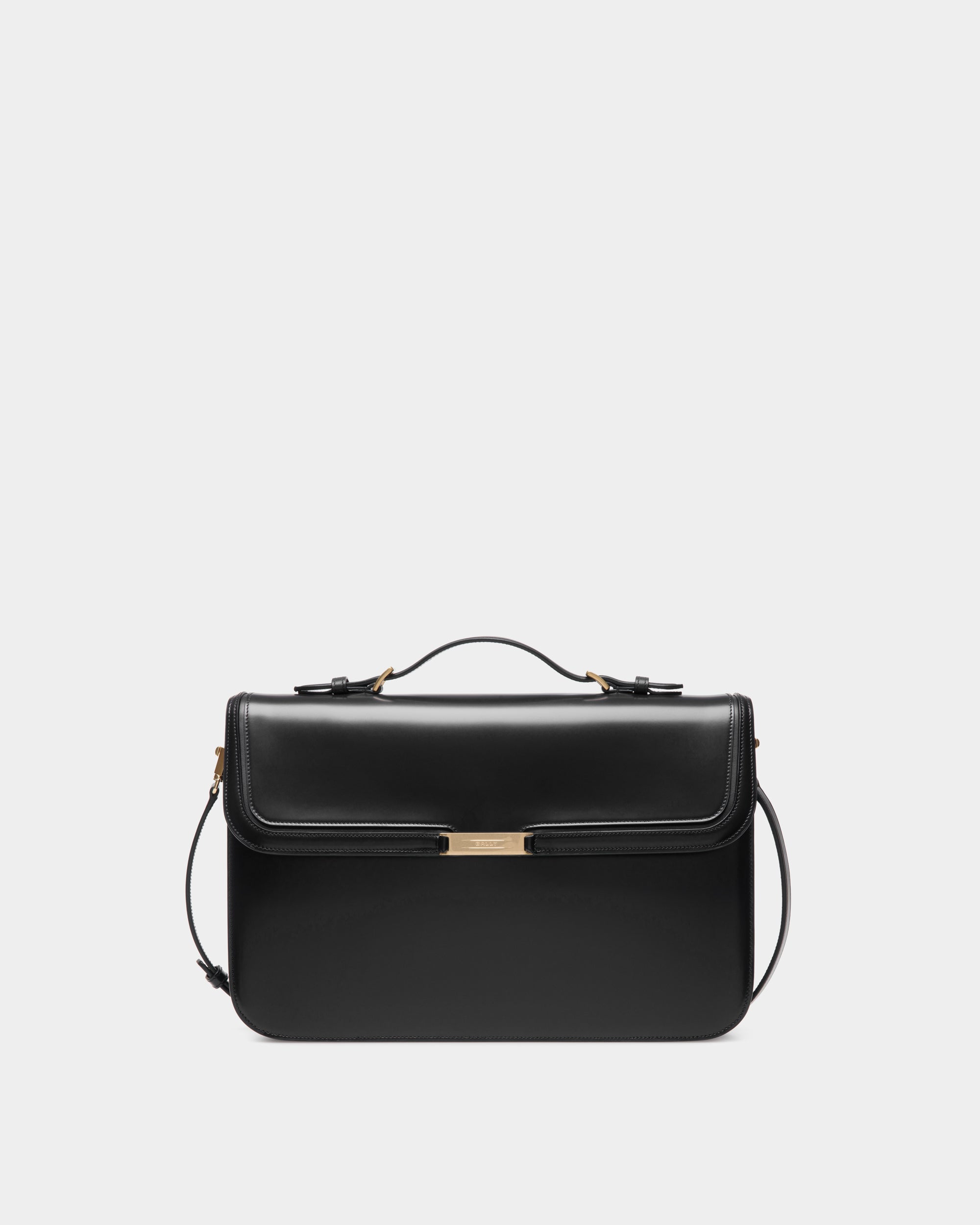 Deco Aktentasche Aus Gebürstetem Leder In Schwarz - Herren - Bally - 01