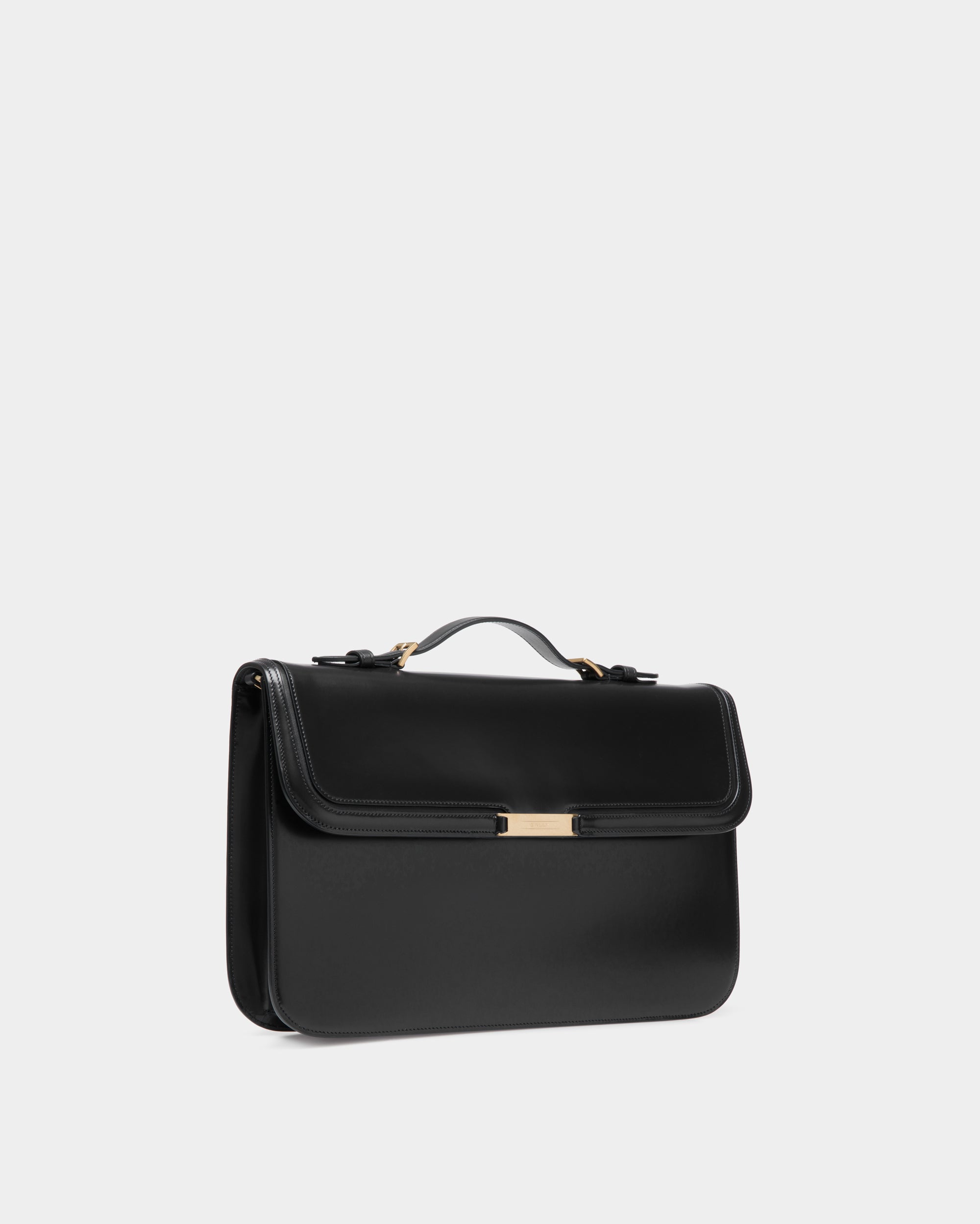 Deco Aktentasche Aus Gebürstetem Leder In Schwarz - Herren - Bally - 04