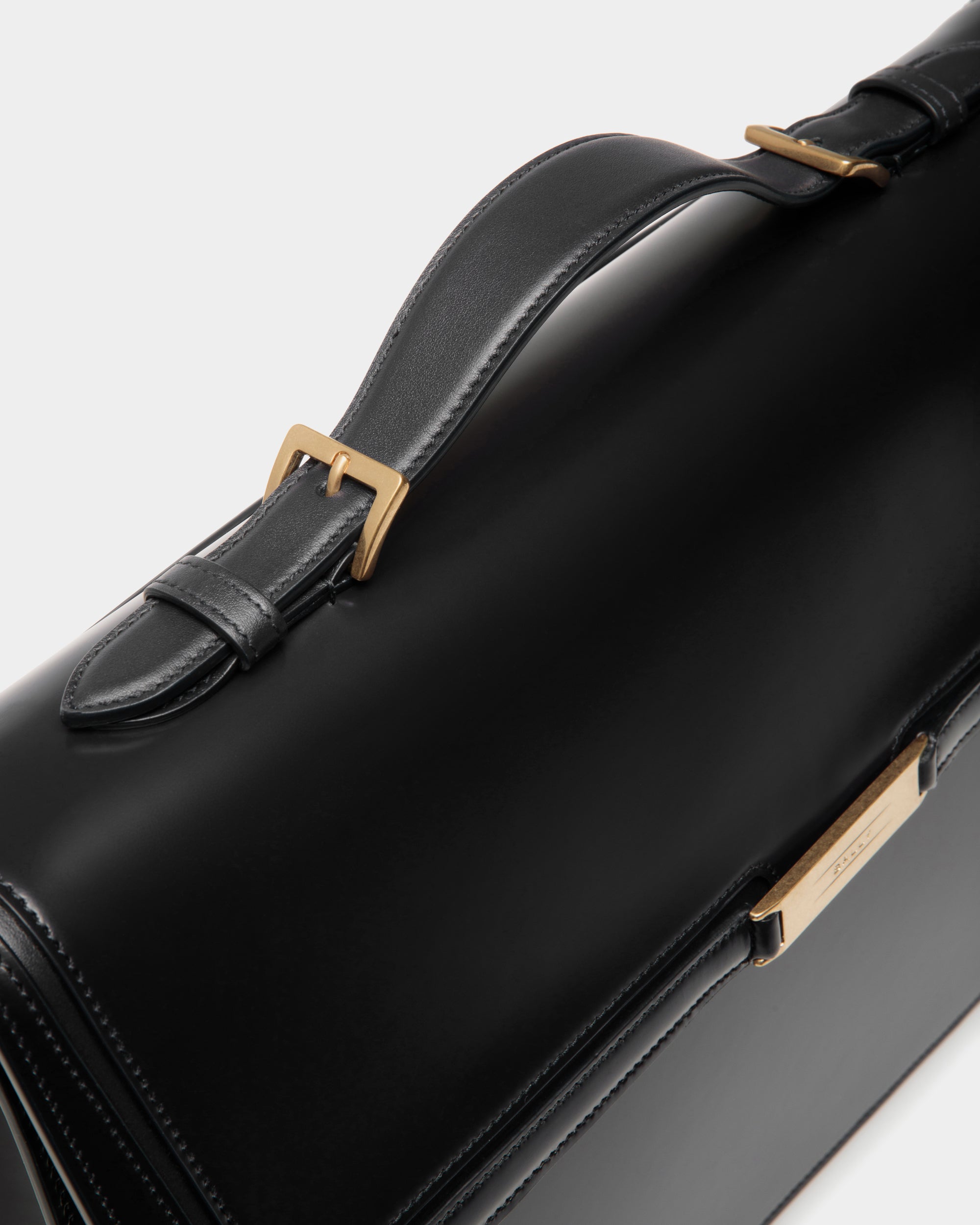 Deco Aktentasche Aus Gebürstetem Leder In Schwarz - Herren - Bally - 06