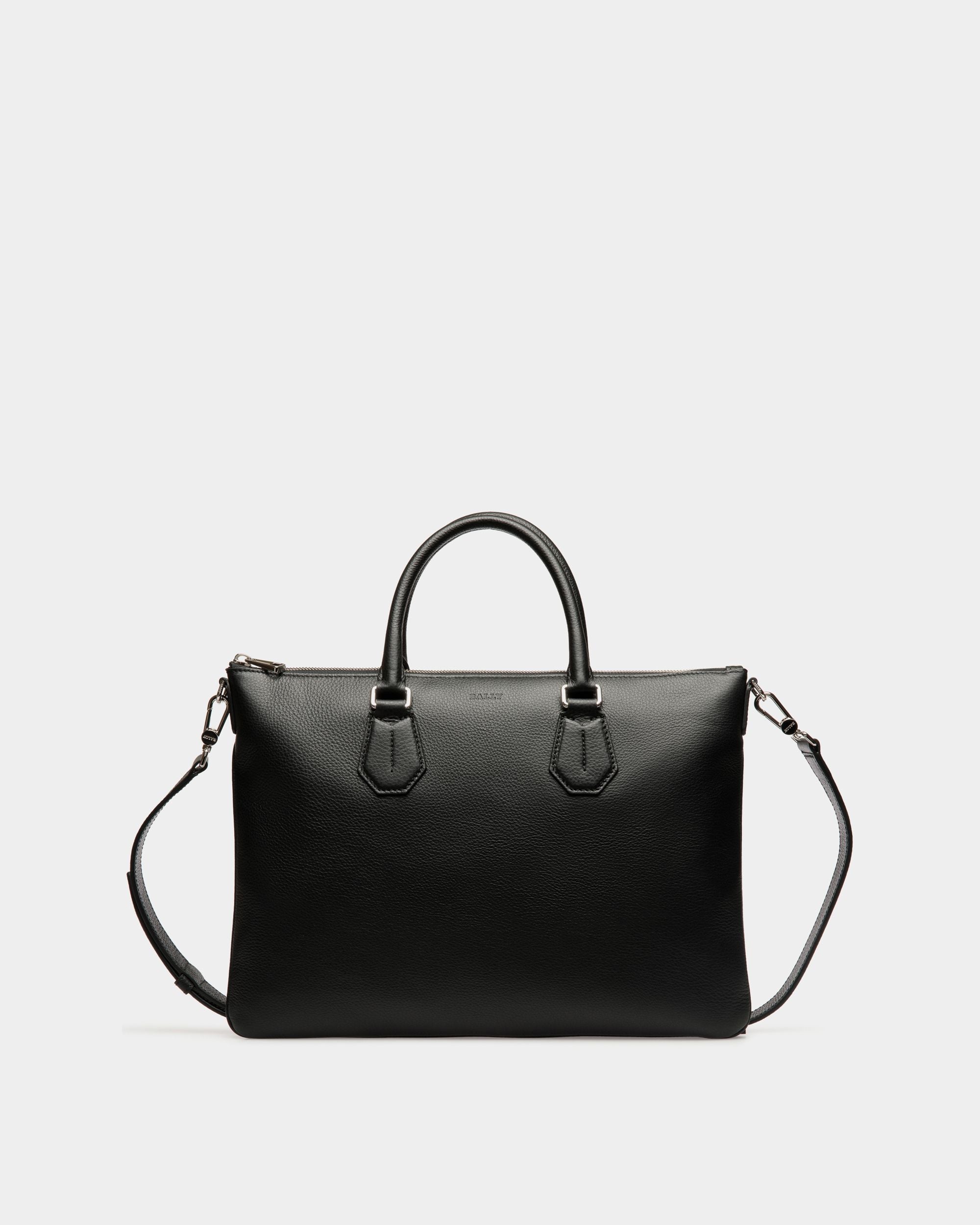 Business Bag In Black Leather - Herren - Bally - 01