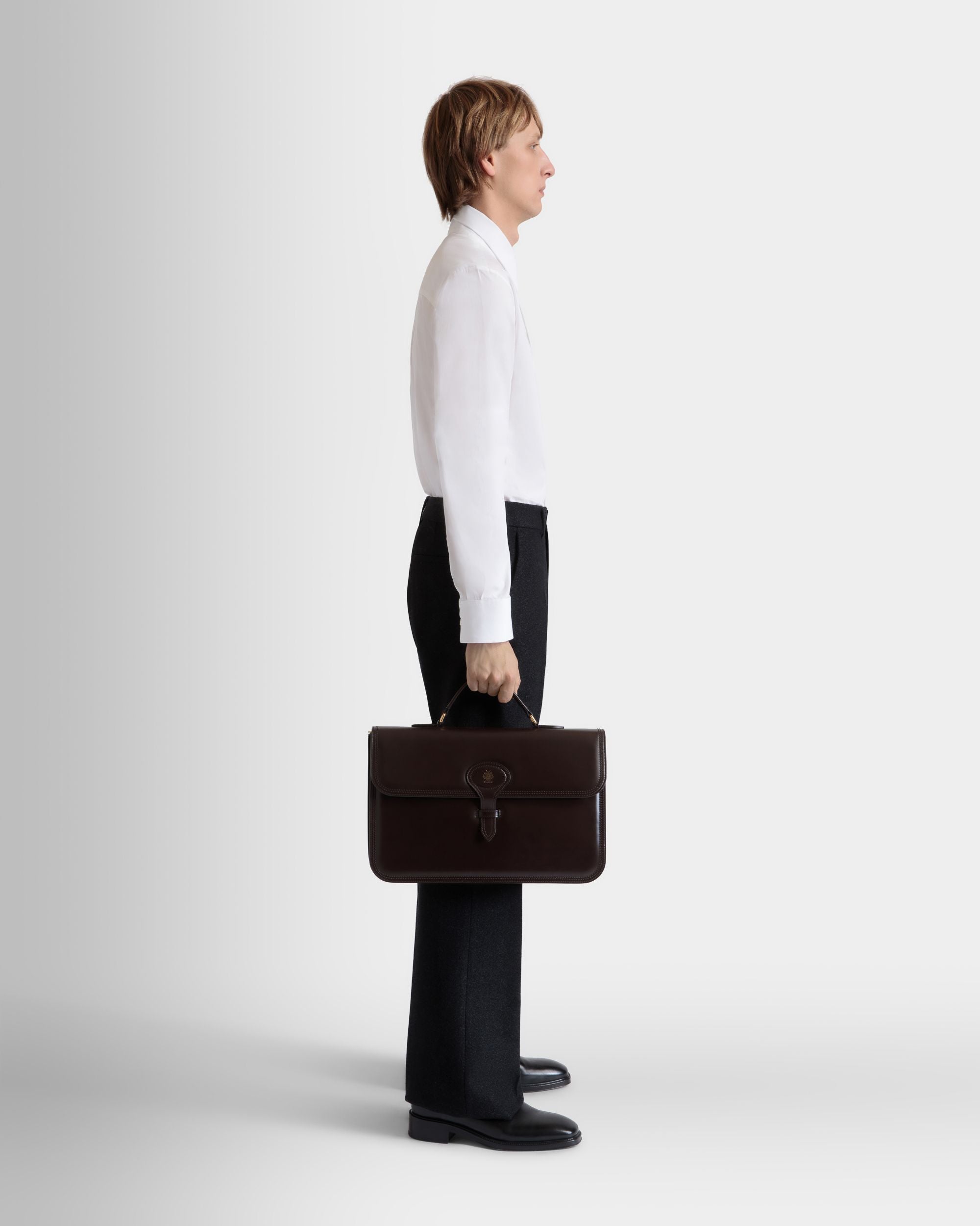 Beckett Briefcase In Ebano Leather - Herren - Bally - 02