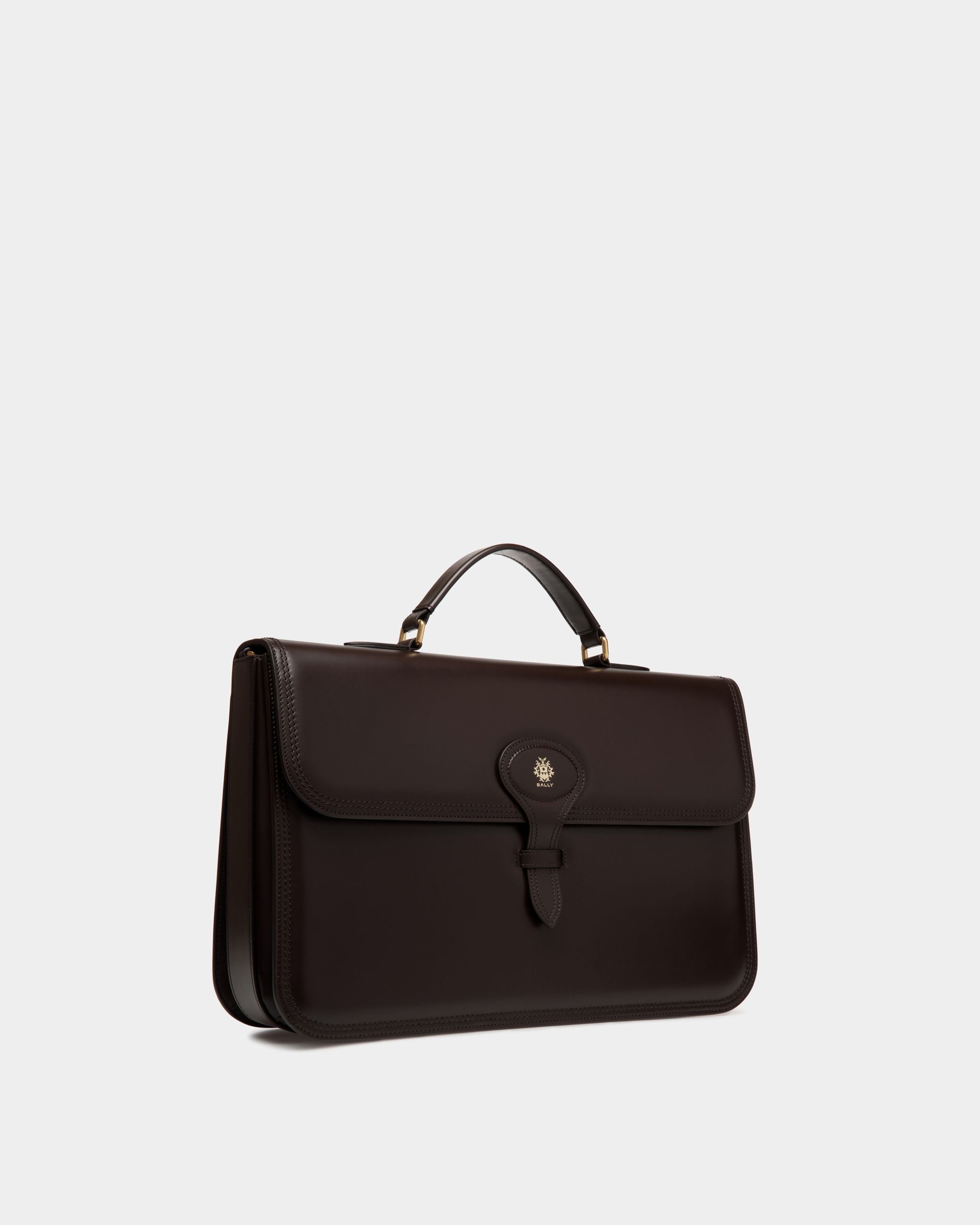 Beckett Briefcase In Ebano Leather - Herren - Bally - 04