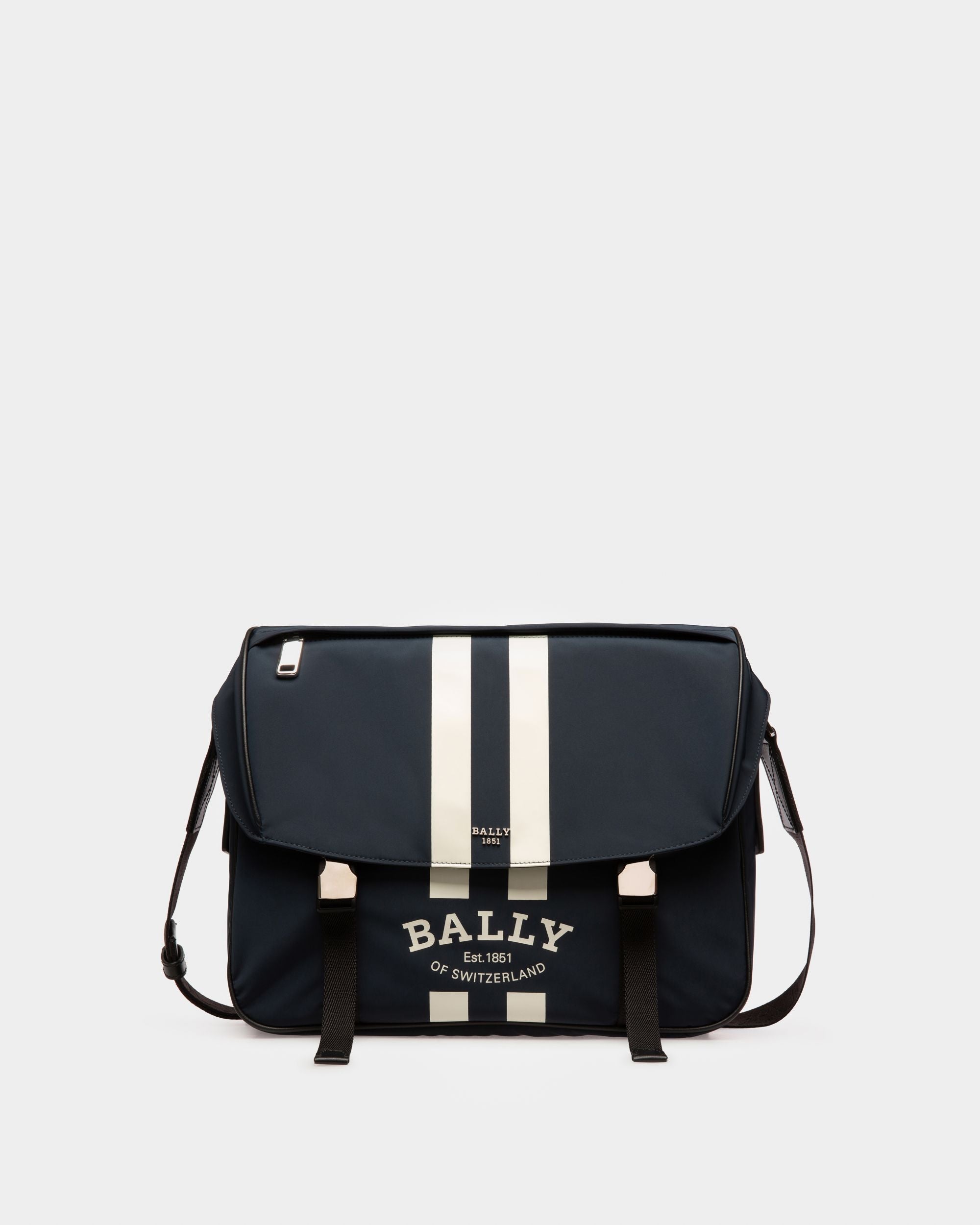 Fabro Messenger-Tasche Aus Mitternachtsblauem Nylon - Herren - Bally - 01