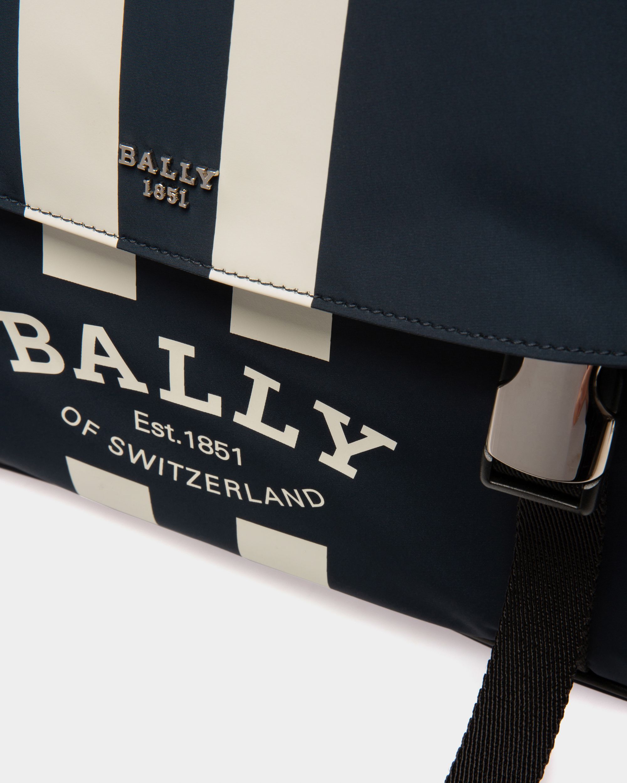 Fabro Messenger-Tasche Aus Mitternachtsblauem Nylon - Herren - Bally - 04