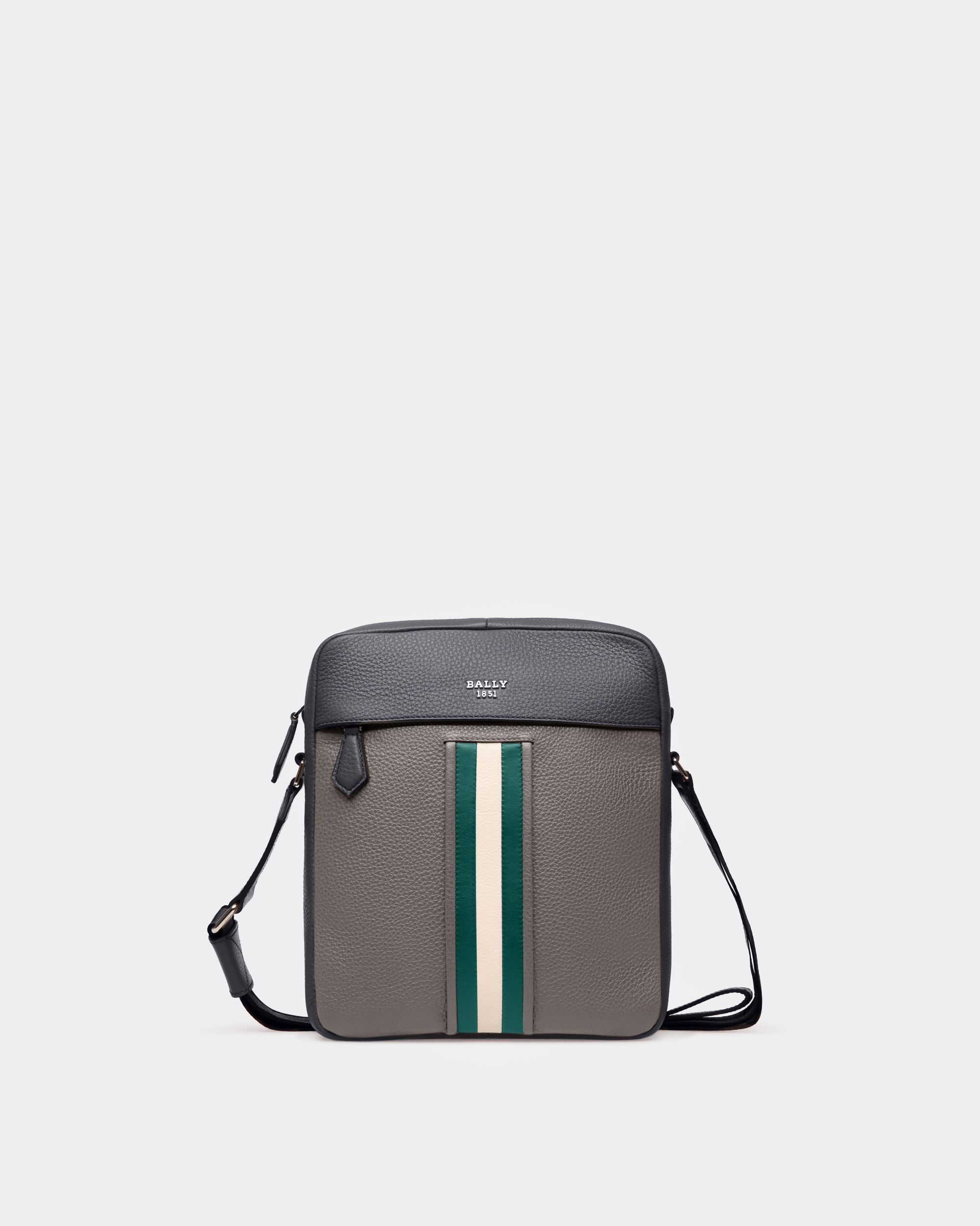 Holm Umhängetasche Aus Grauem Leder - Herren - Bally - 01