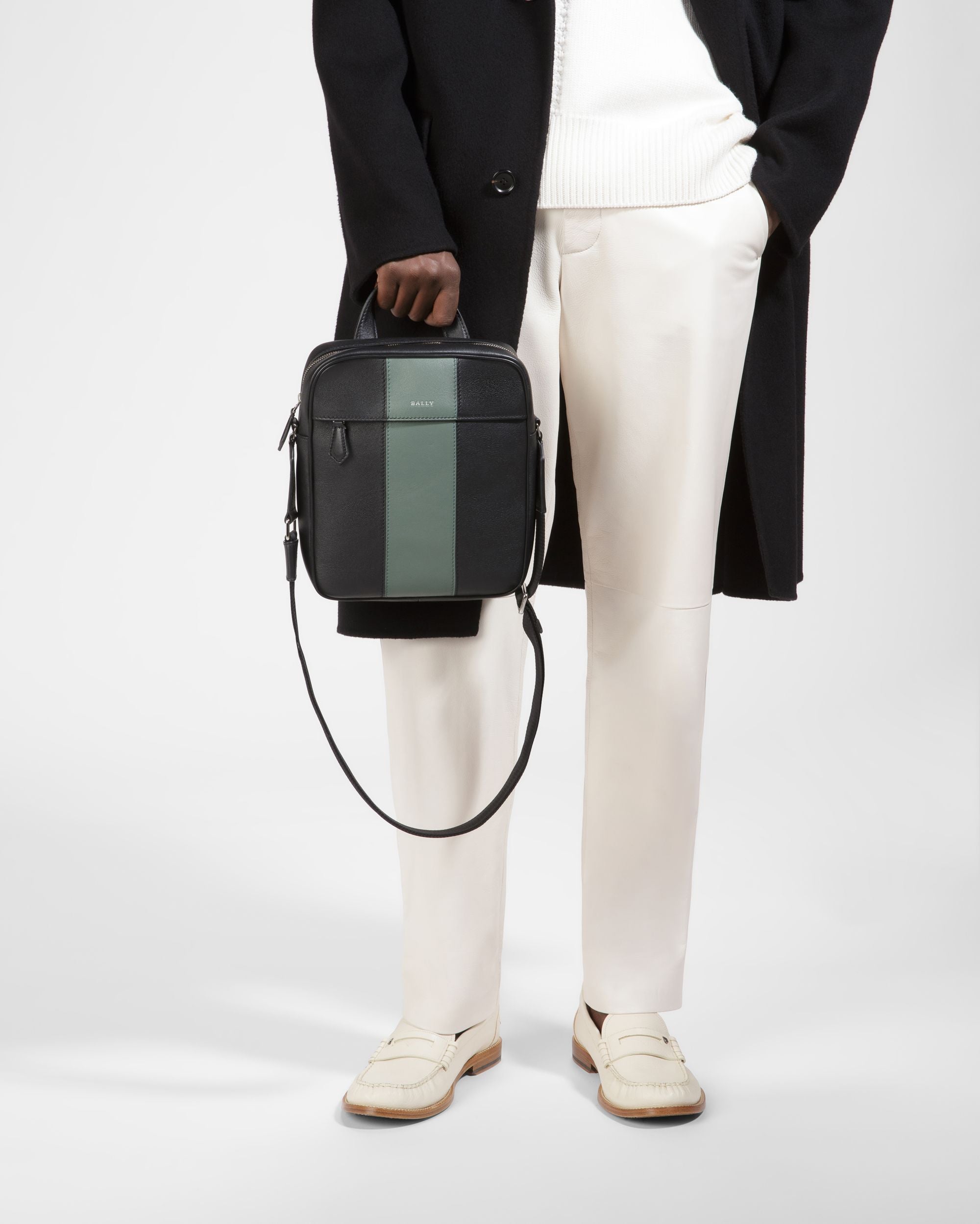 Holmis Umhängetasche In Schwarz Und Grün - Herren - Bally - 02