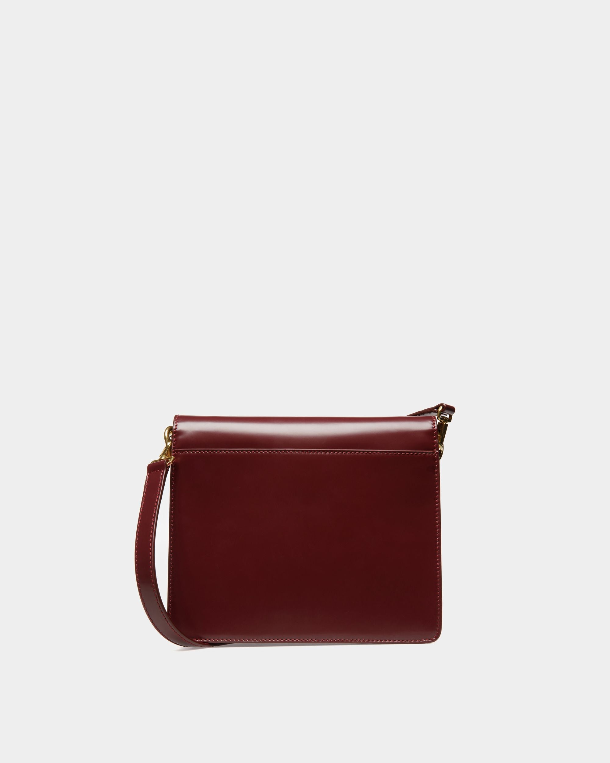 Busy Umhängetasche Aus Bordeauxrotem Leder - Herren - Bally - 03