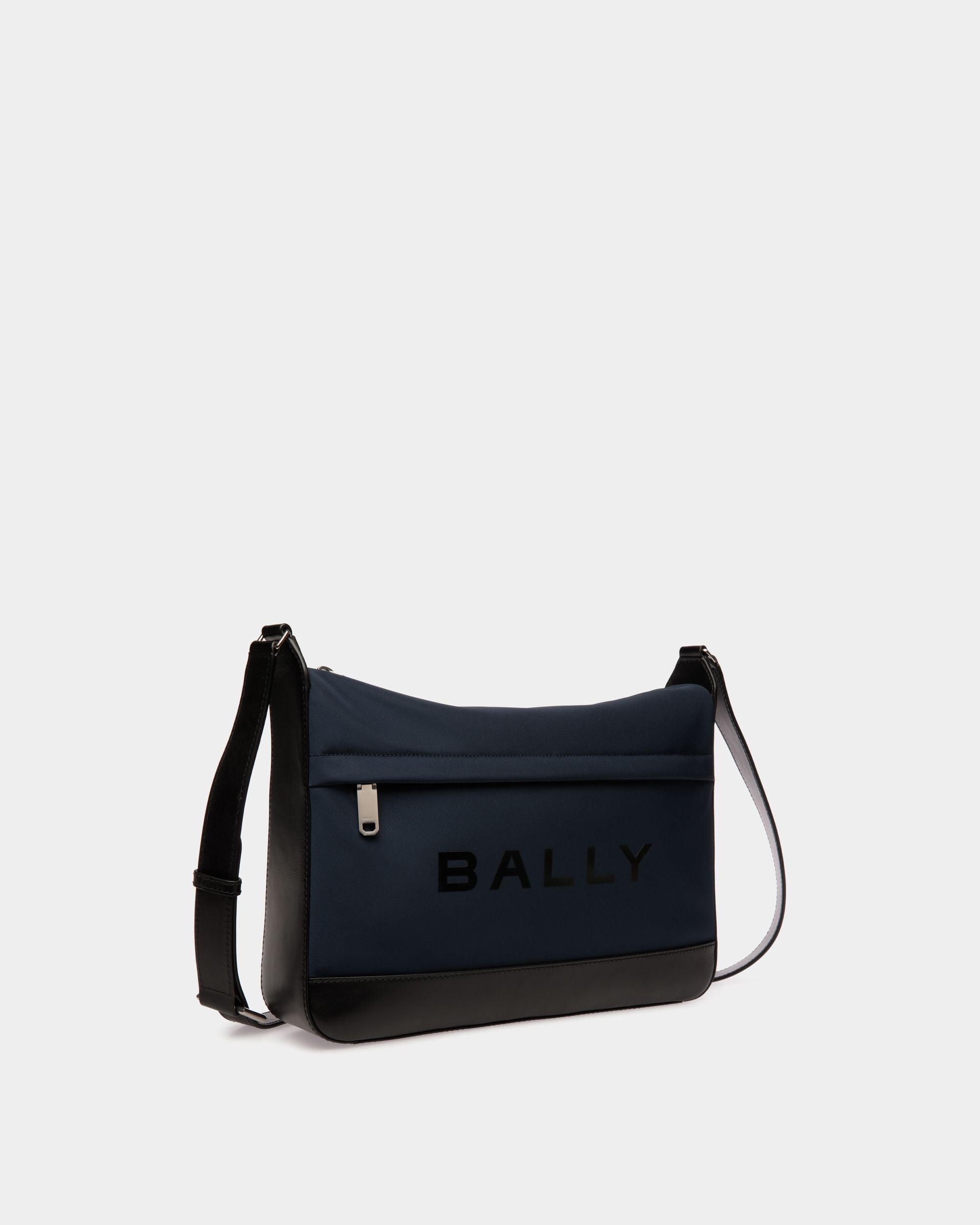 Bar Crossbody Bag in Navy Blue Nylon And Leather - Herren - Bally - 03