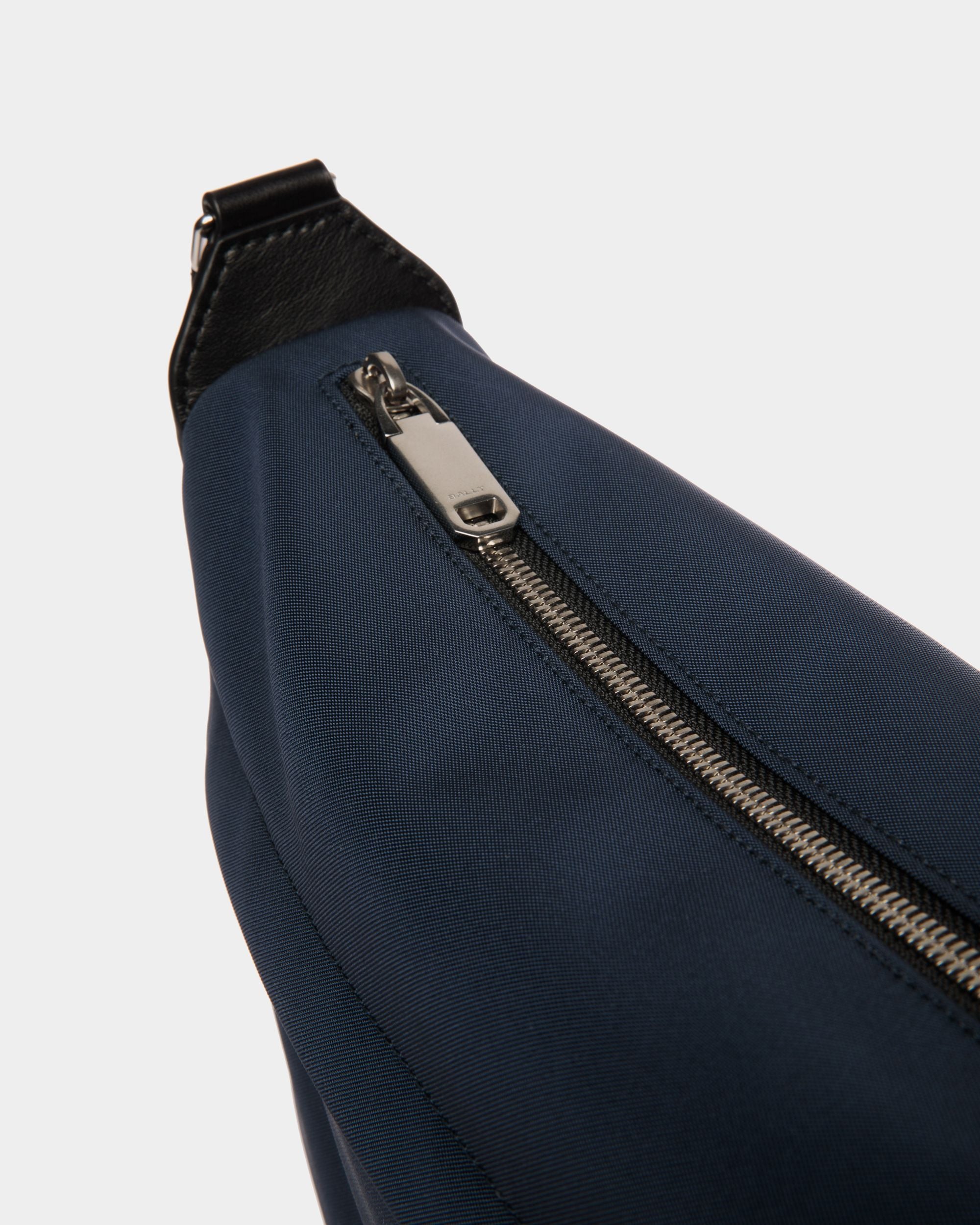 Bar Crossbody Bag in Navy Blue Nylon And Leather - Herren - Bally - 04