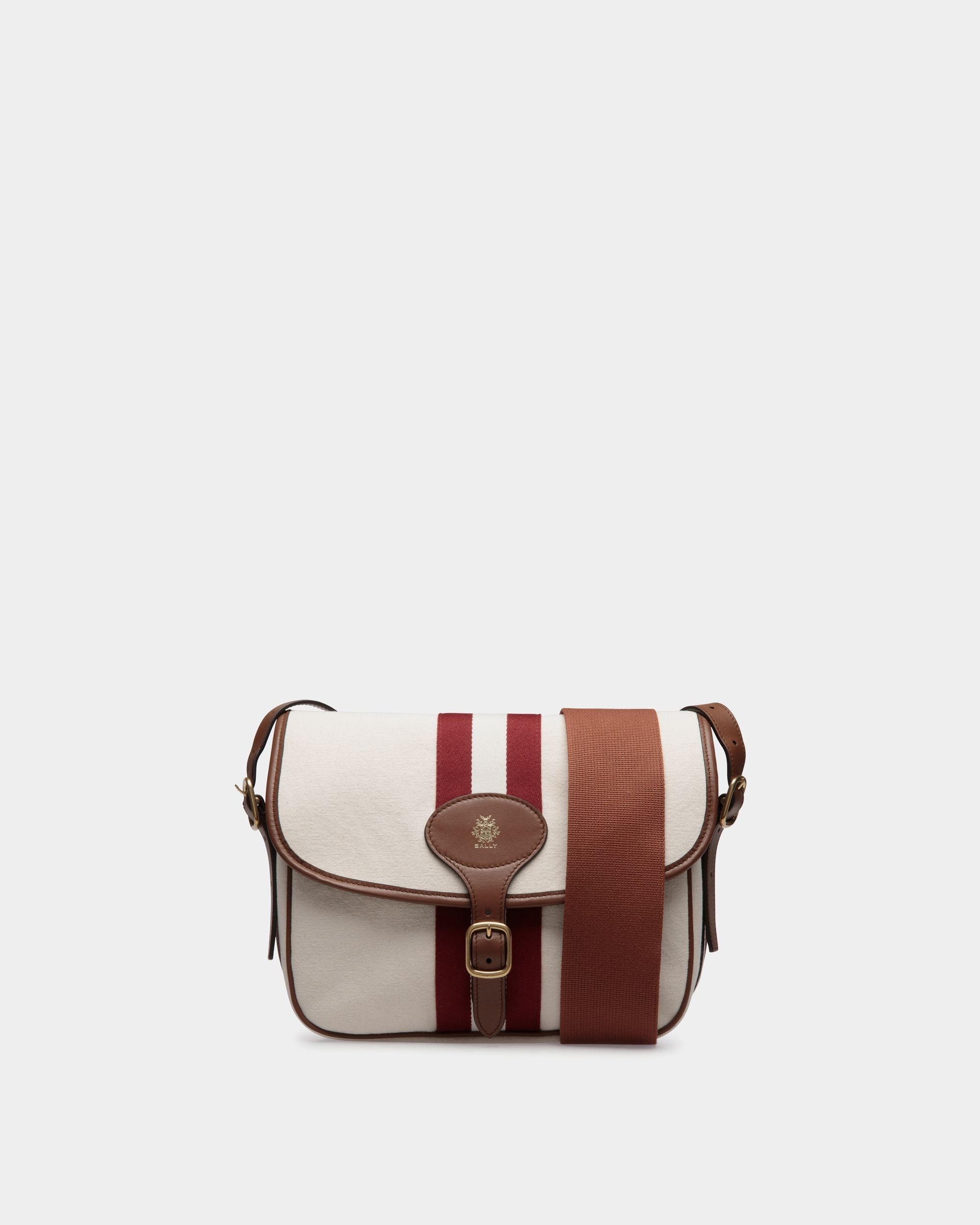Beckett Shoulder Bag In Brown Fabric - Herren - Bally - 01
