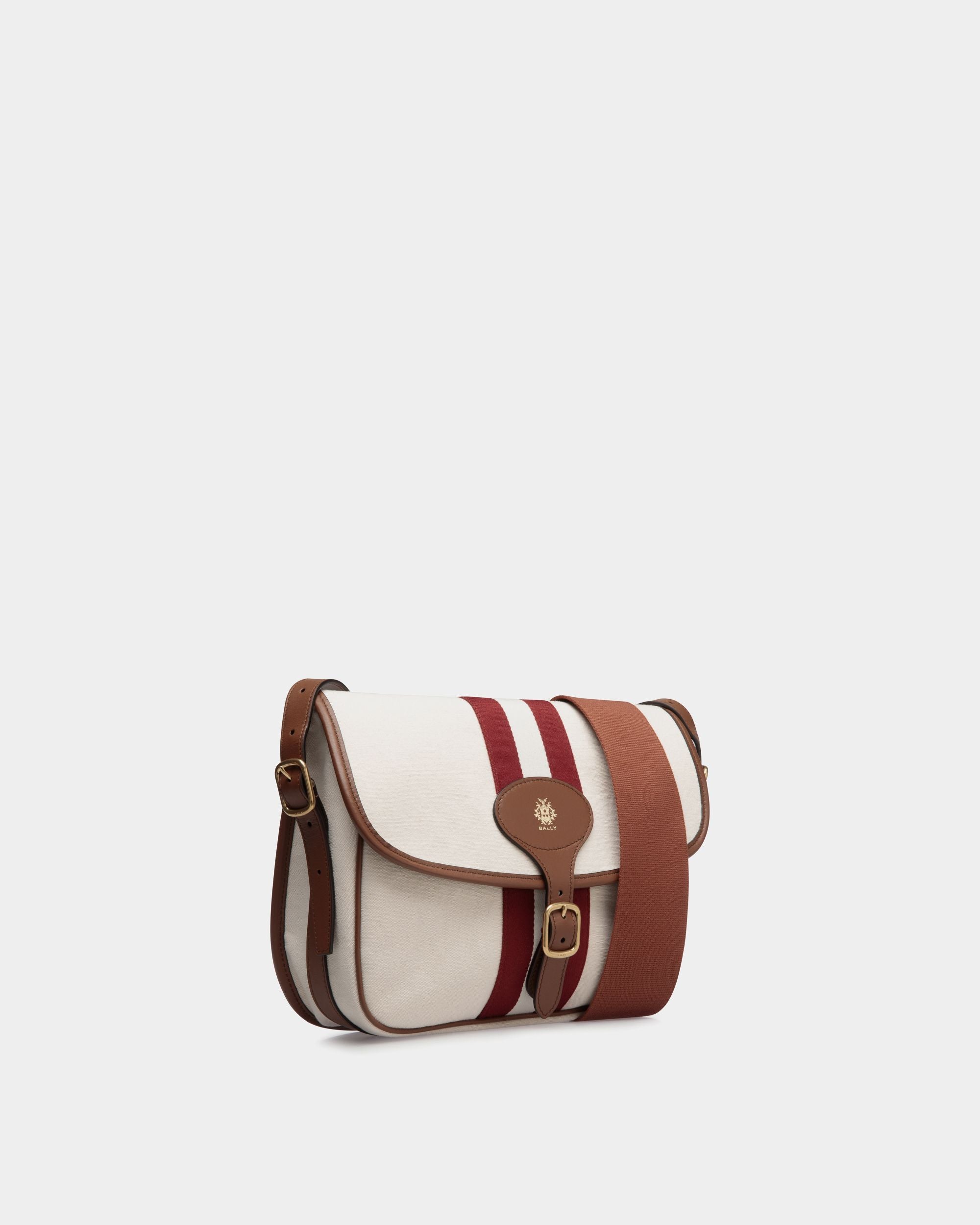 Beckett Shoulder Bag In Brown Fabric - Herren - Bally - 03