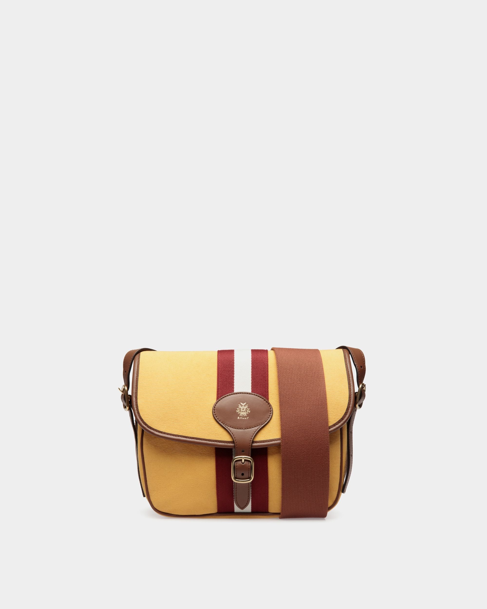 Beckett Shoulder Bag In Brown Fabric - Herren - Bally - 01