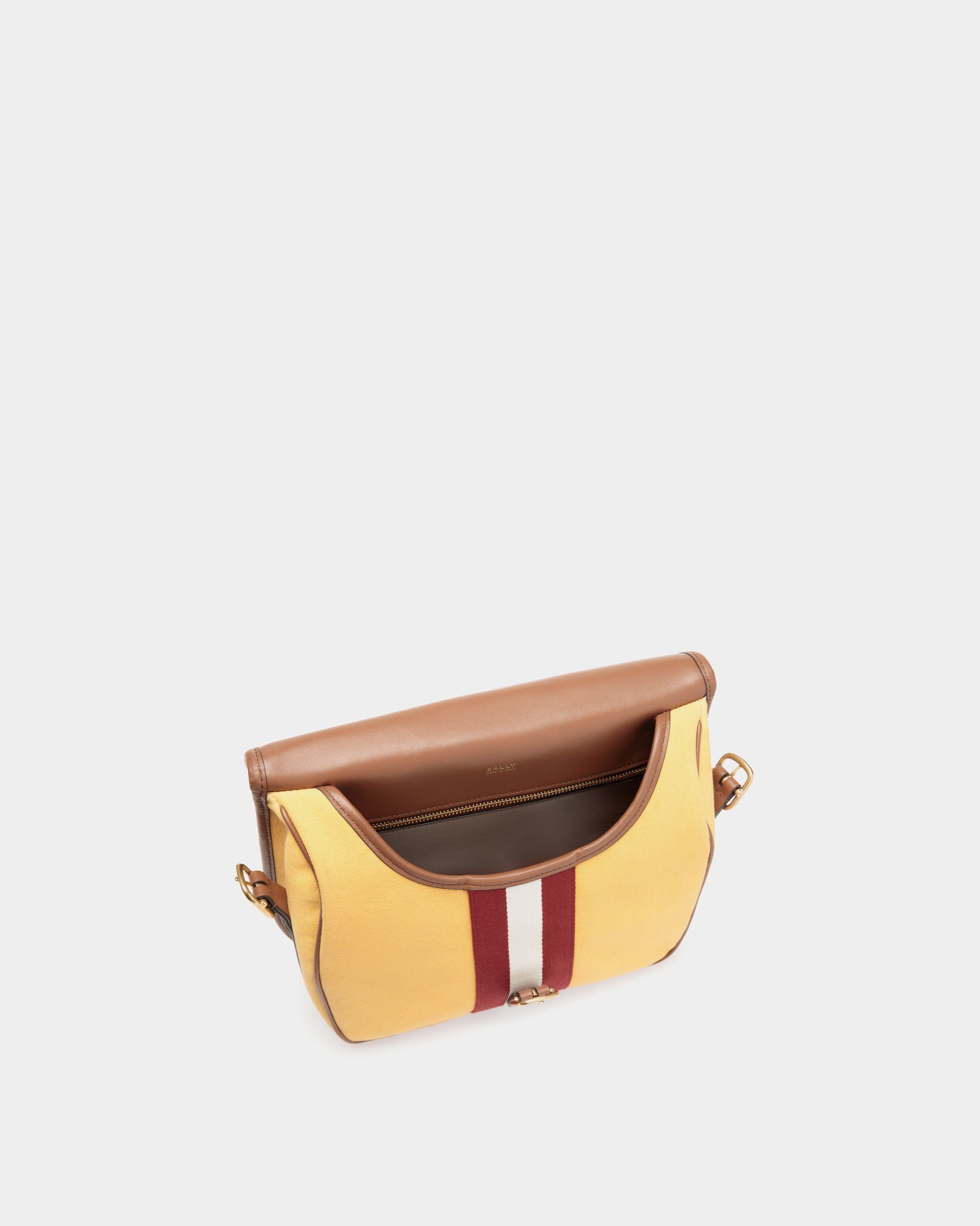 Beckett Shoulder Bag In Brown Fabric - Herren - Bally - 04