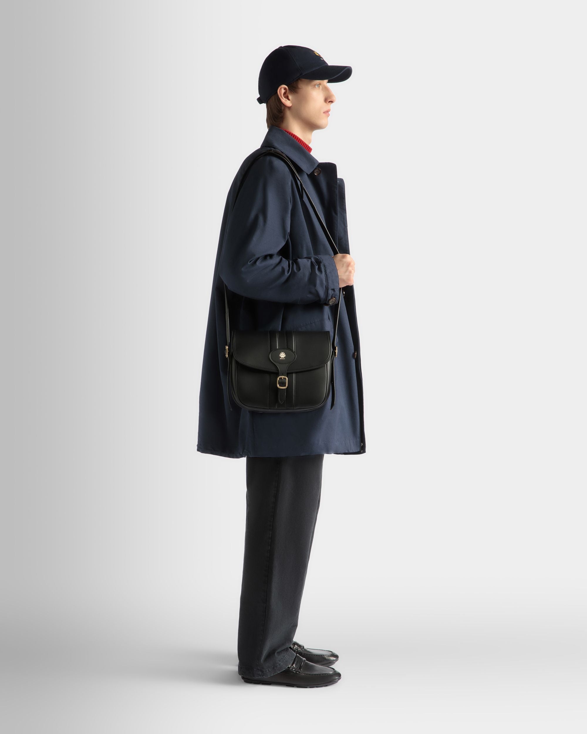 Beckett Umhängetasche Aus Leder In Schwarz - Herren - Bally - 02