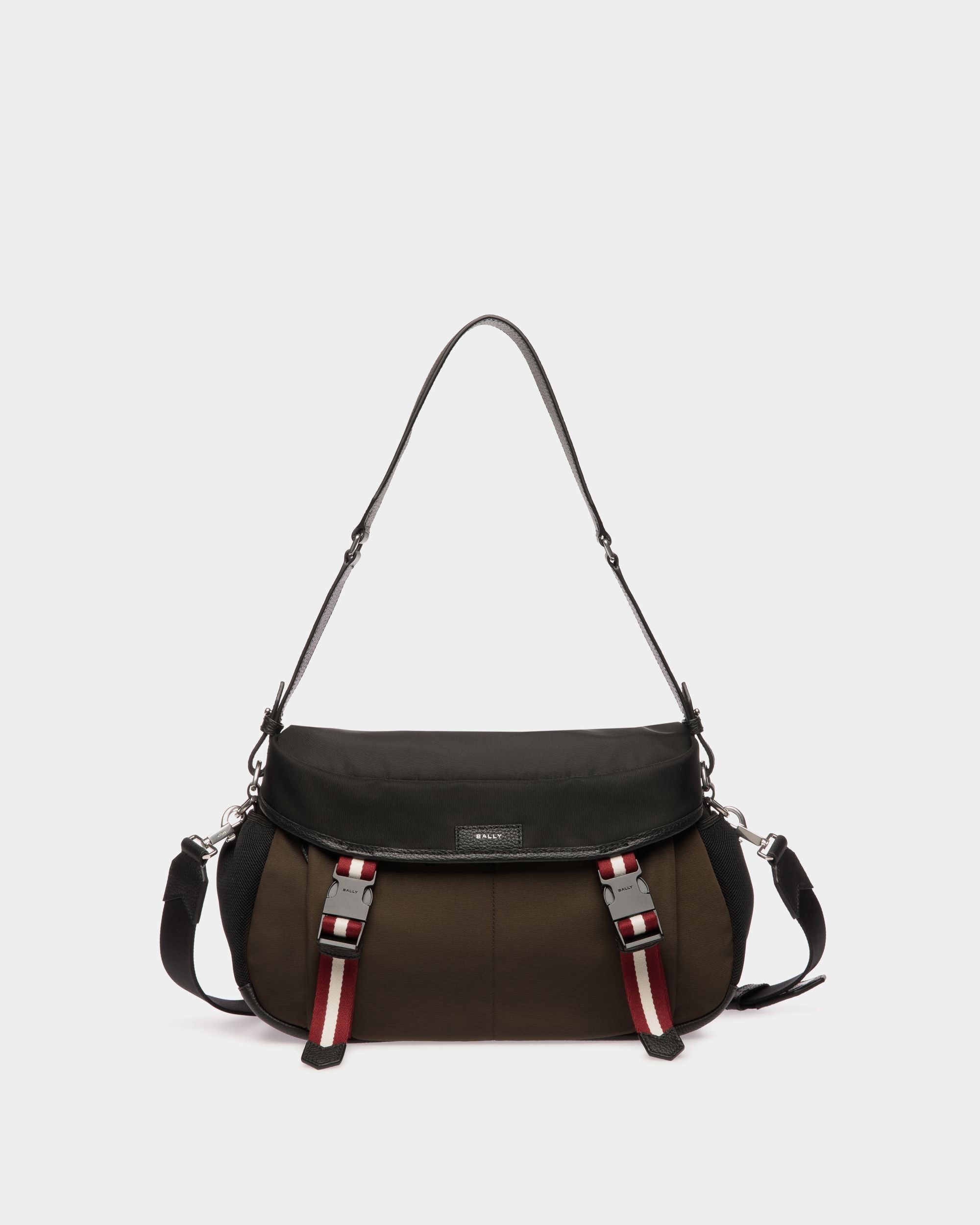Code Umhängetasche Aus Nylon In Military Green Und Schwarz - Herren - Bally - 01