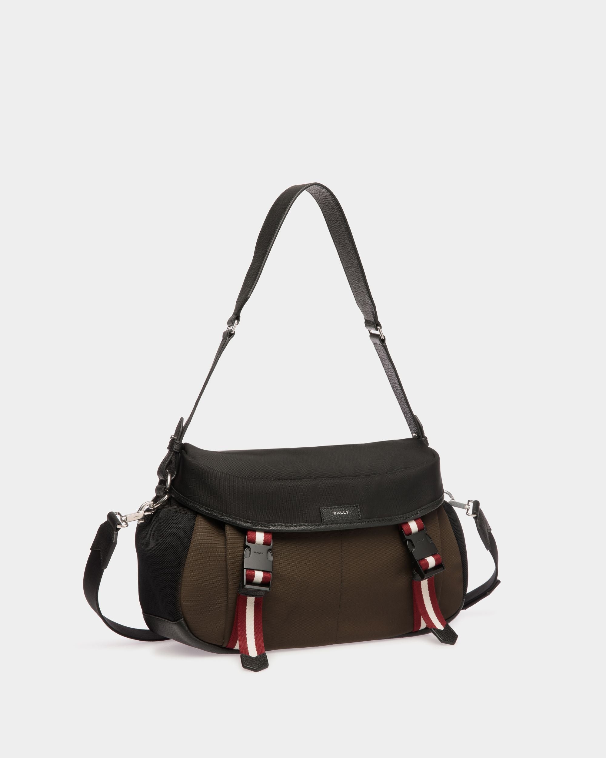 Code Umhängetasche Aus Nylon In Military Green Und Schwarz - Herren - Bally - 03