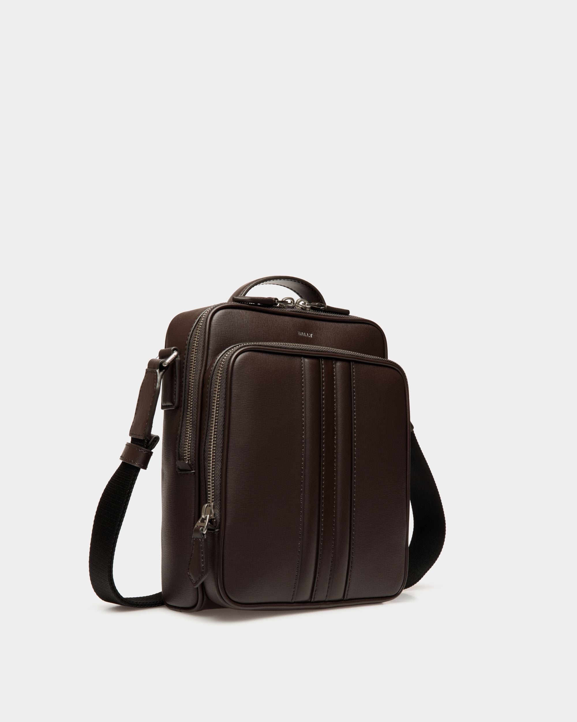 Mythos Umhängetasche Aus Recyceltem Leder In Ebenholzschwarz - Herren - Bally - 02
