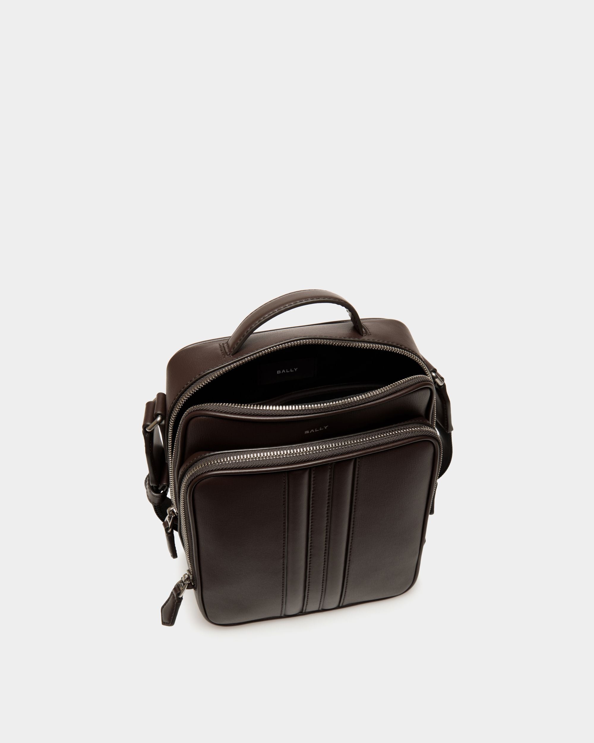 Mythos Umhängetasche Aus Recyceltem Leder In Ebenholzschwarz - Herren - Bally - 03