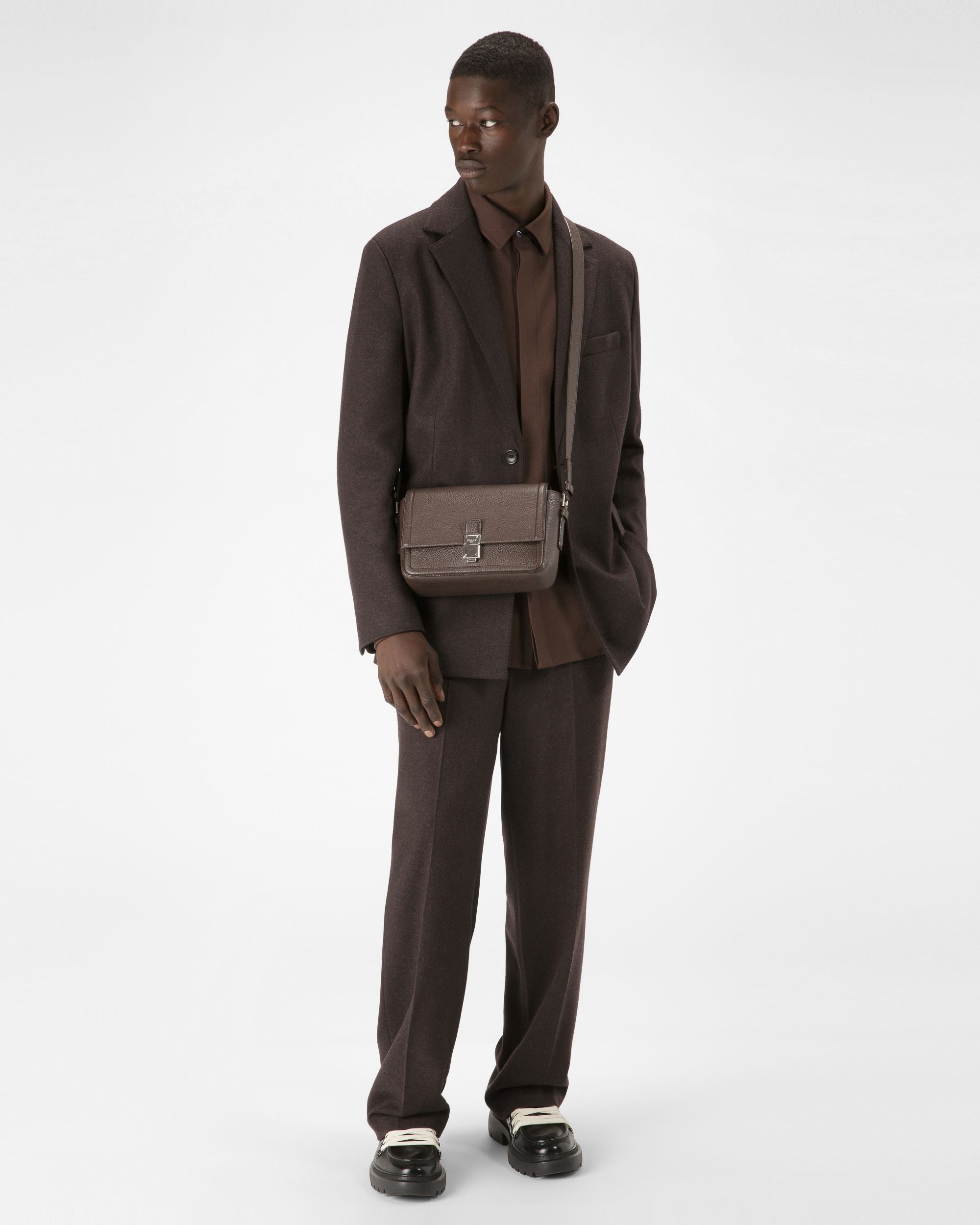 Soltedo Messenger-Tasche Aus Ebenholzbraunem Leder - Herren - Bally - 02