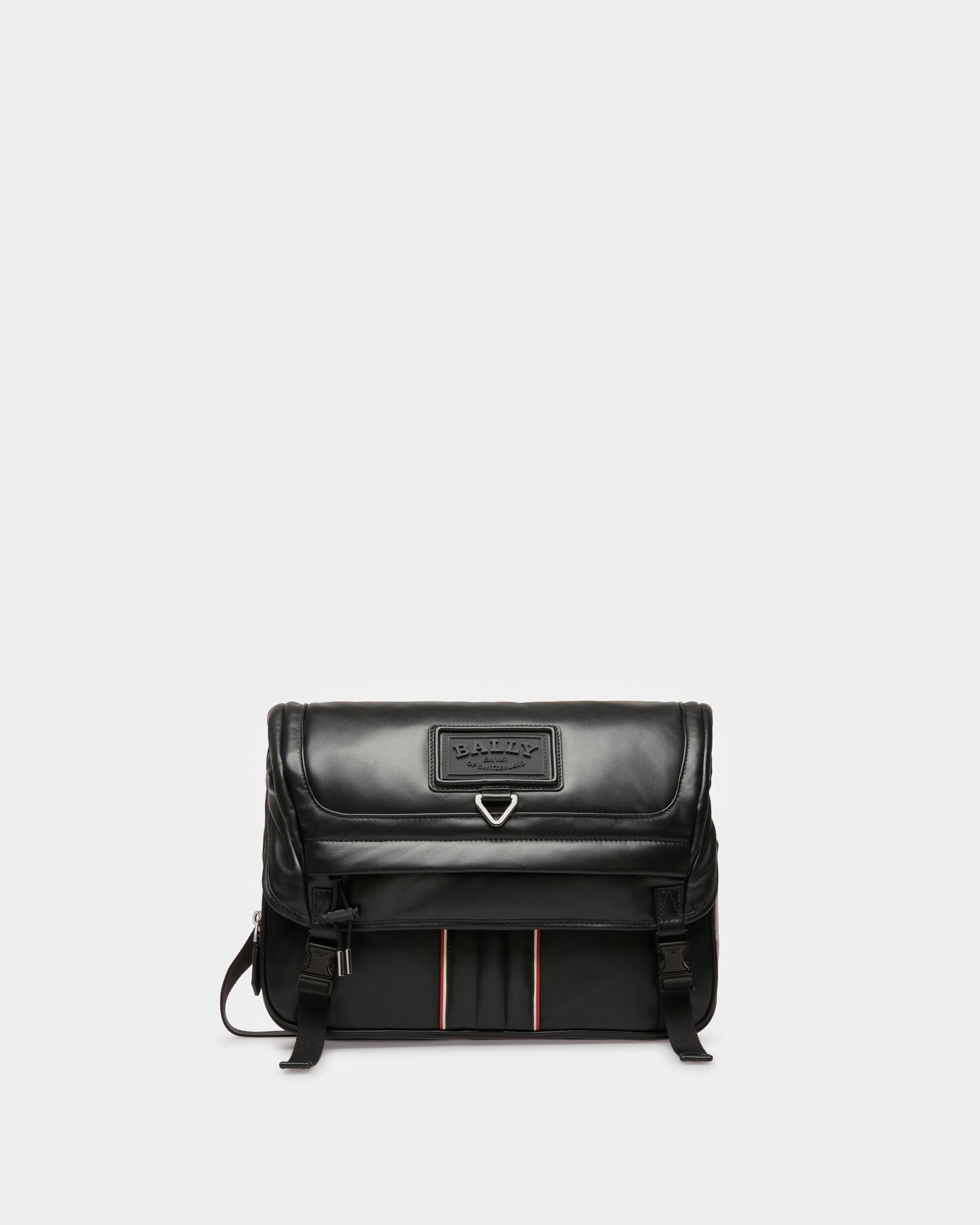 Adil Messenger-Tasche Aus Schwarzem Leder - Herren - Bally - 01