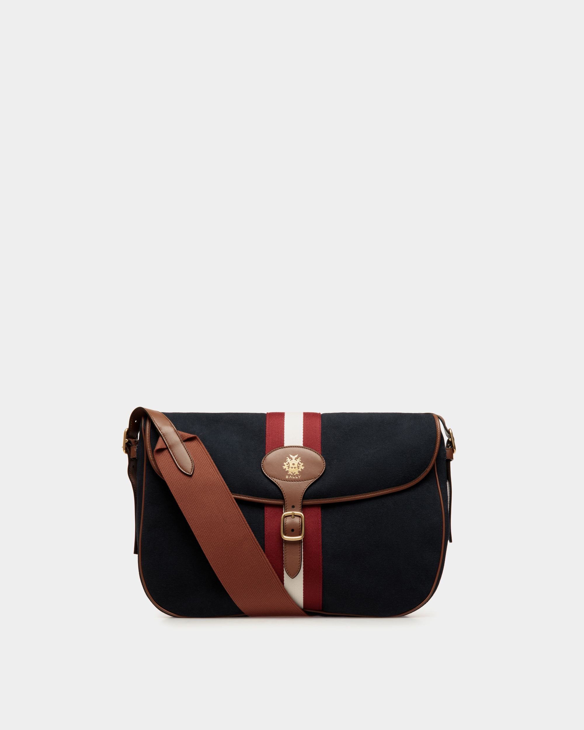 Beckett Umhängetasche Aus Baumwollcanvas In Navy Blue - Herren - Bally - 01
