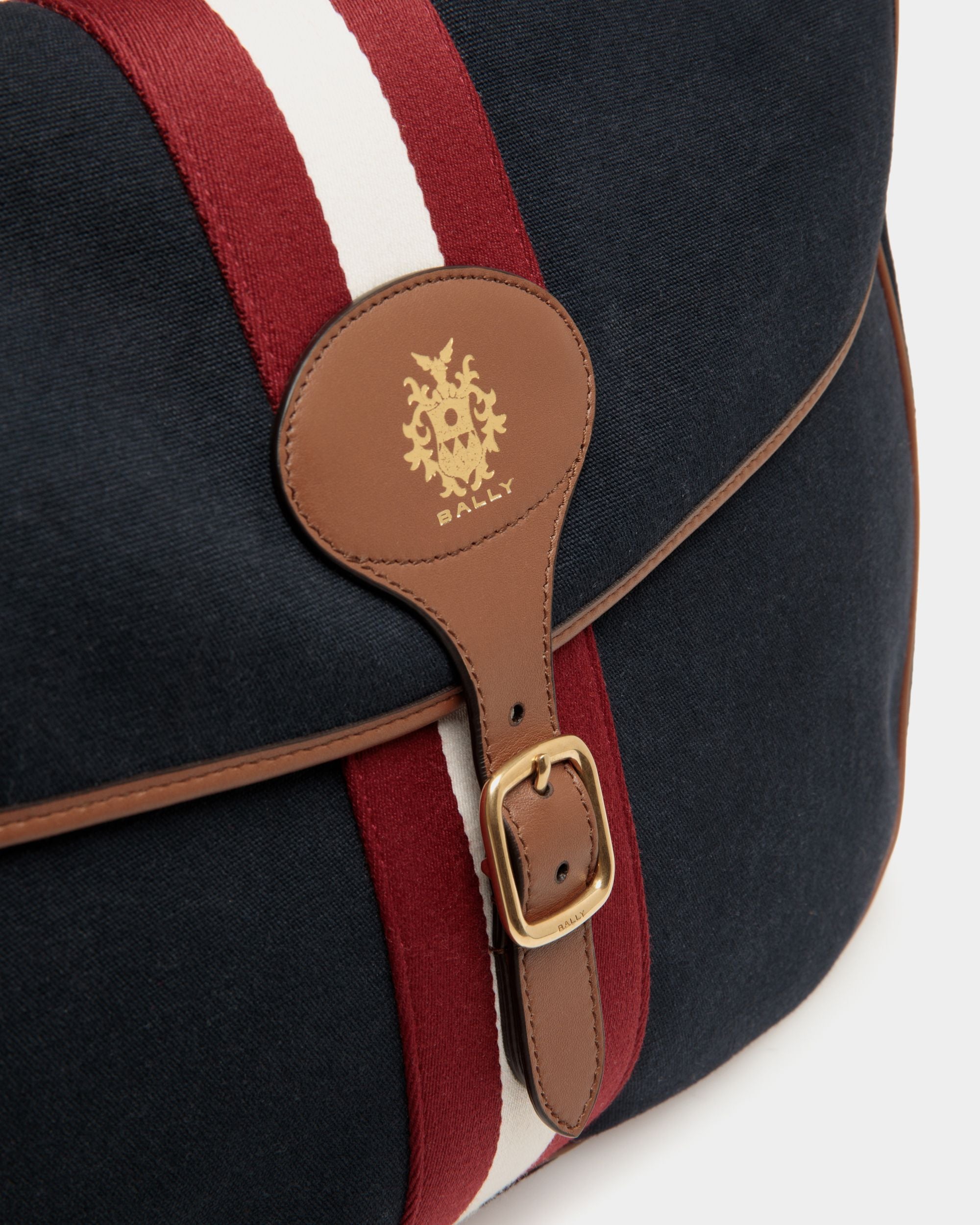Beckett Umhängetasche Aus Baumwollcanvas In Navy Blue - Herren - Bally - 06