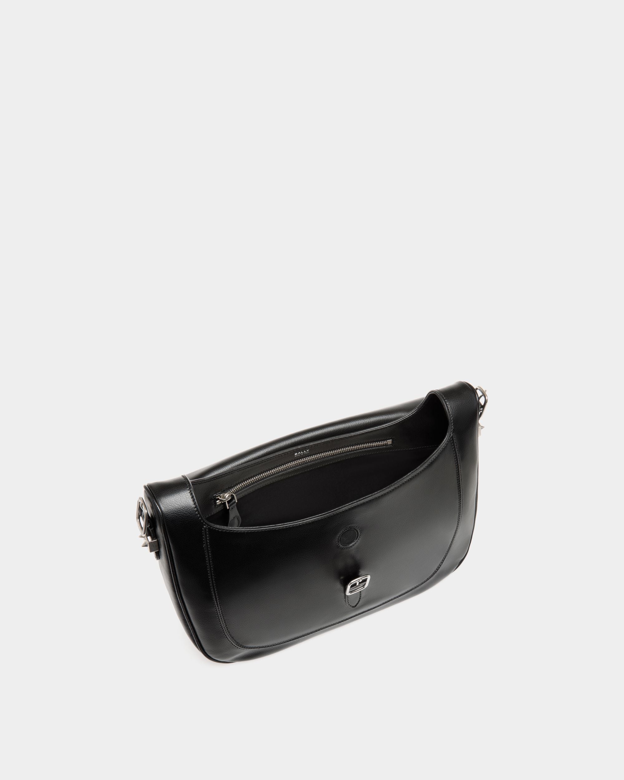 Beckett Umhängetasche Aus Schwarzem Leder Mit Bally Studs - Herren - Bally - 04