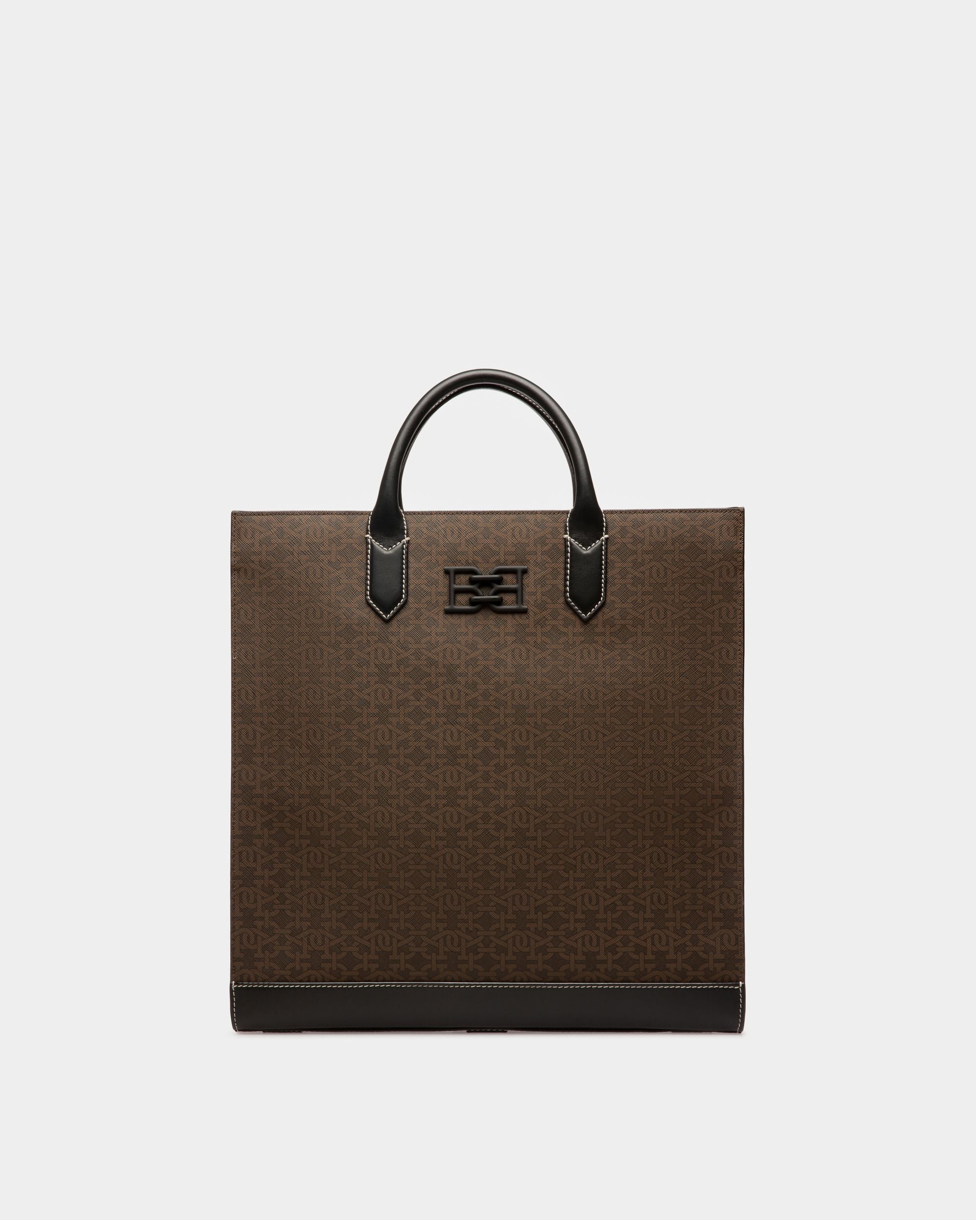 Celmas Shopper Aus Braunem Tpu Und Schwarzem Leder - Herren - Bally - 01