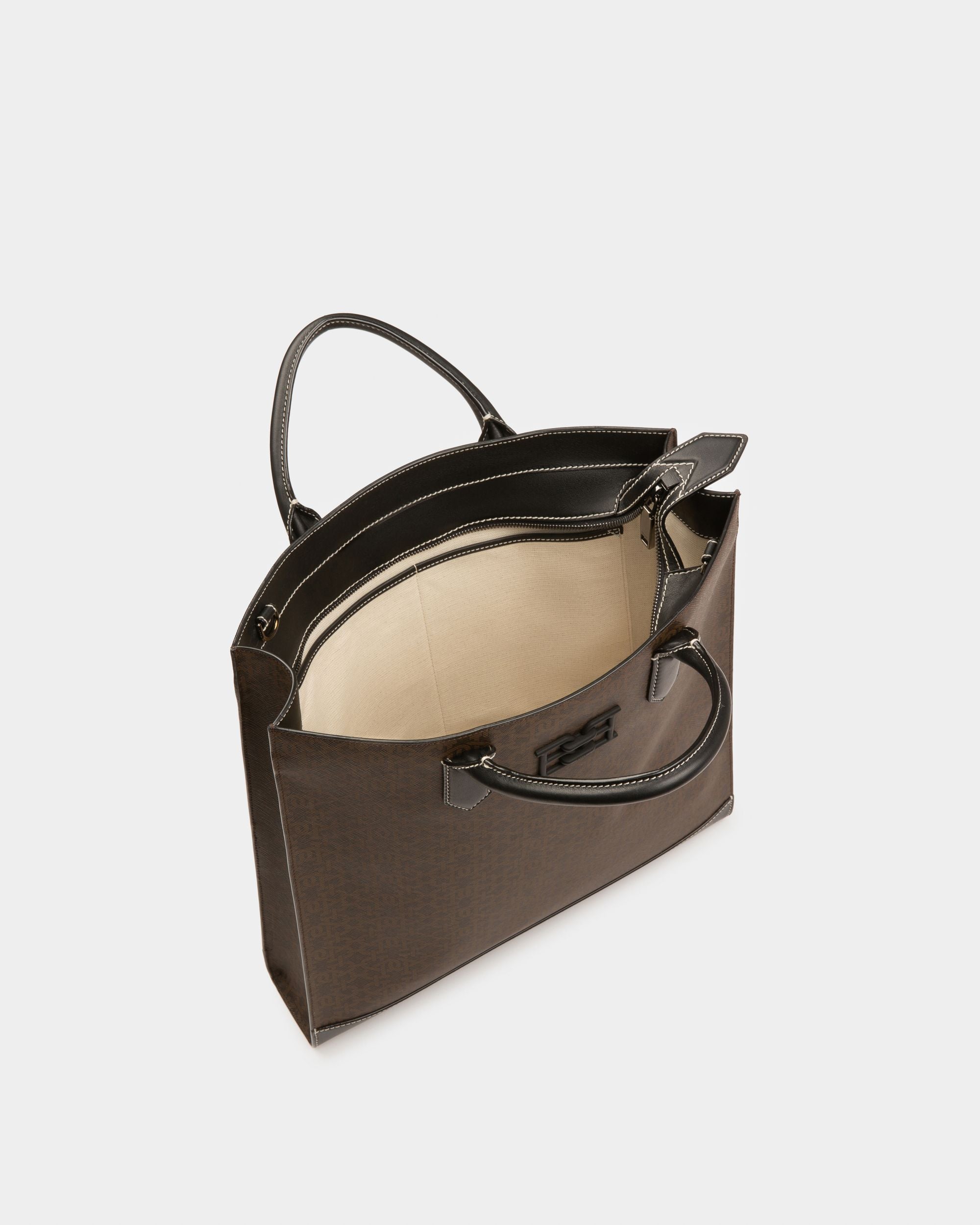 Celmas Shopper Aus Braunem Tpu Und Schwarzem Leder - Herren - Bally - 03