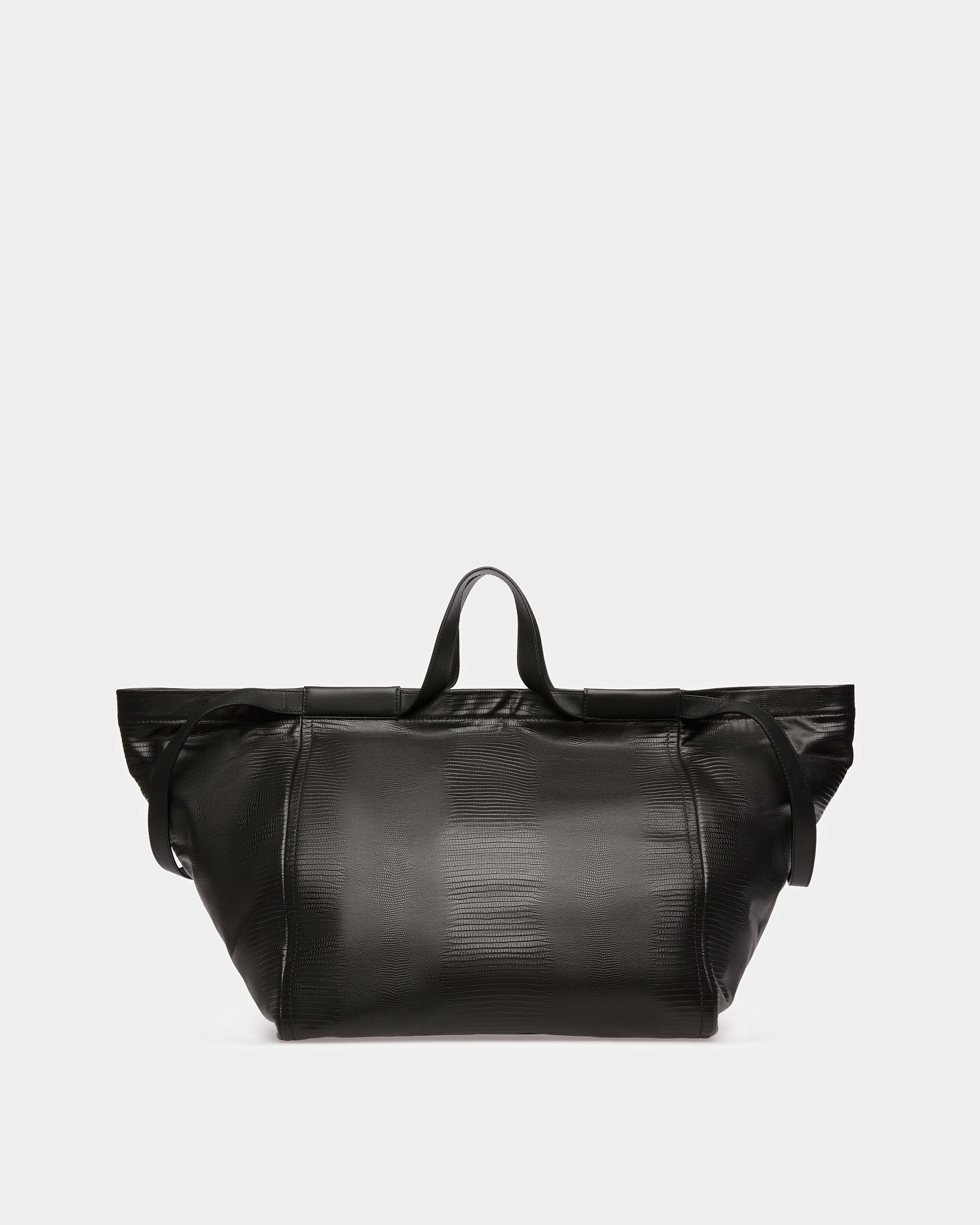 Billboard Leder-Tragetasche In Schwarz Und Ruthenium - Herren - Bally - 02