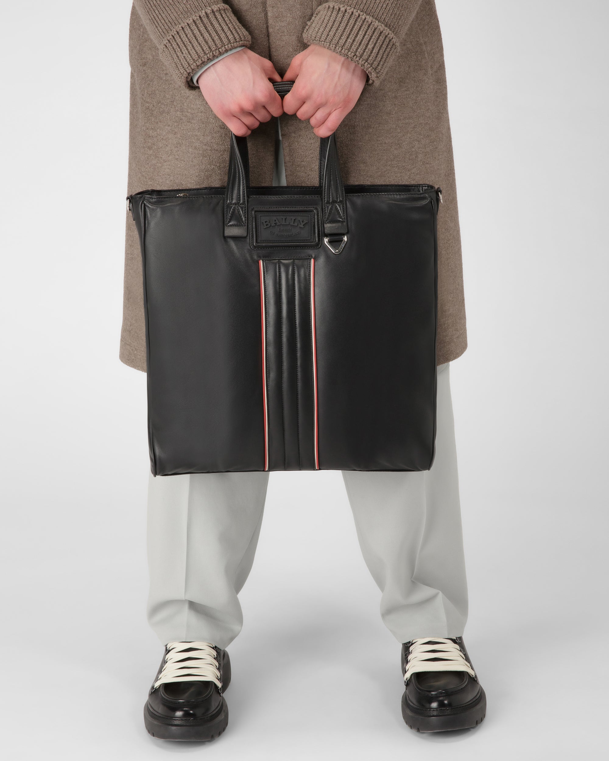 Arienn Shopper Aus Schwarzem Leder - Herren - Bally - 03