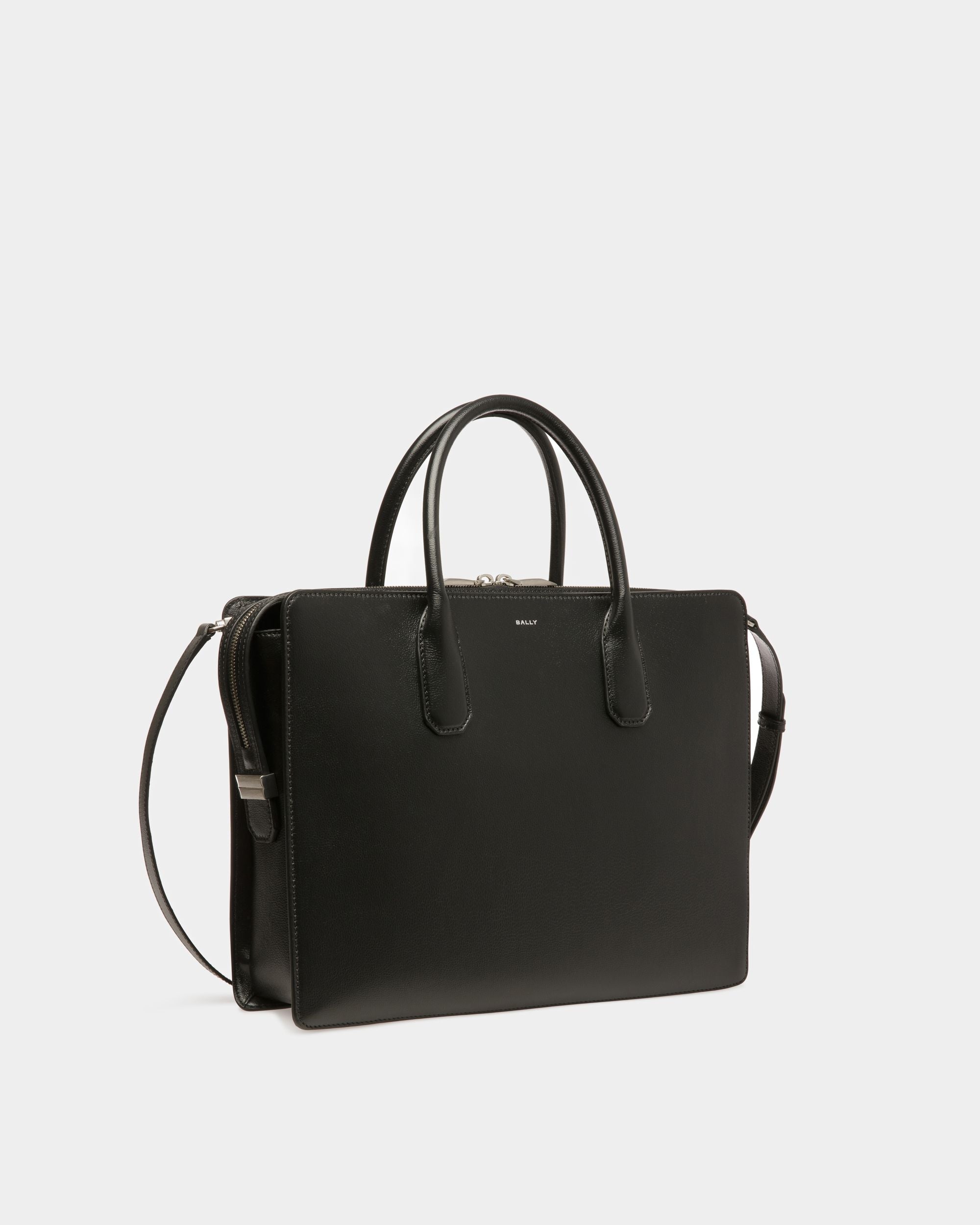 Banque Tragetasche Aus Schwarzem Leder - Herren - Bally - 03