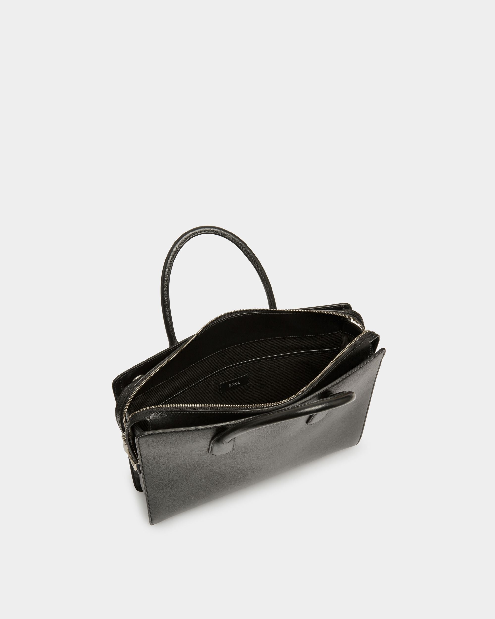Banque Tragetasche Aus Schwarzem Leder - Herren - Bally - 04