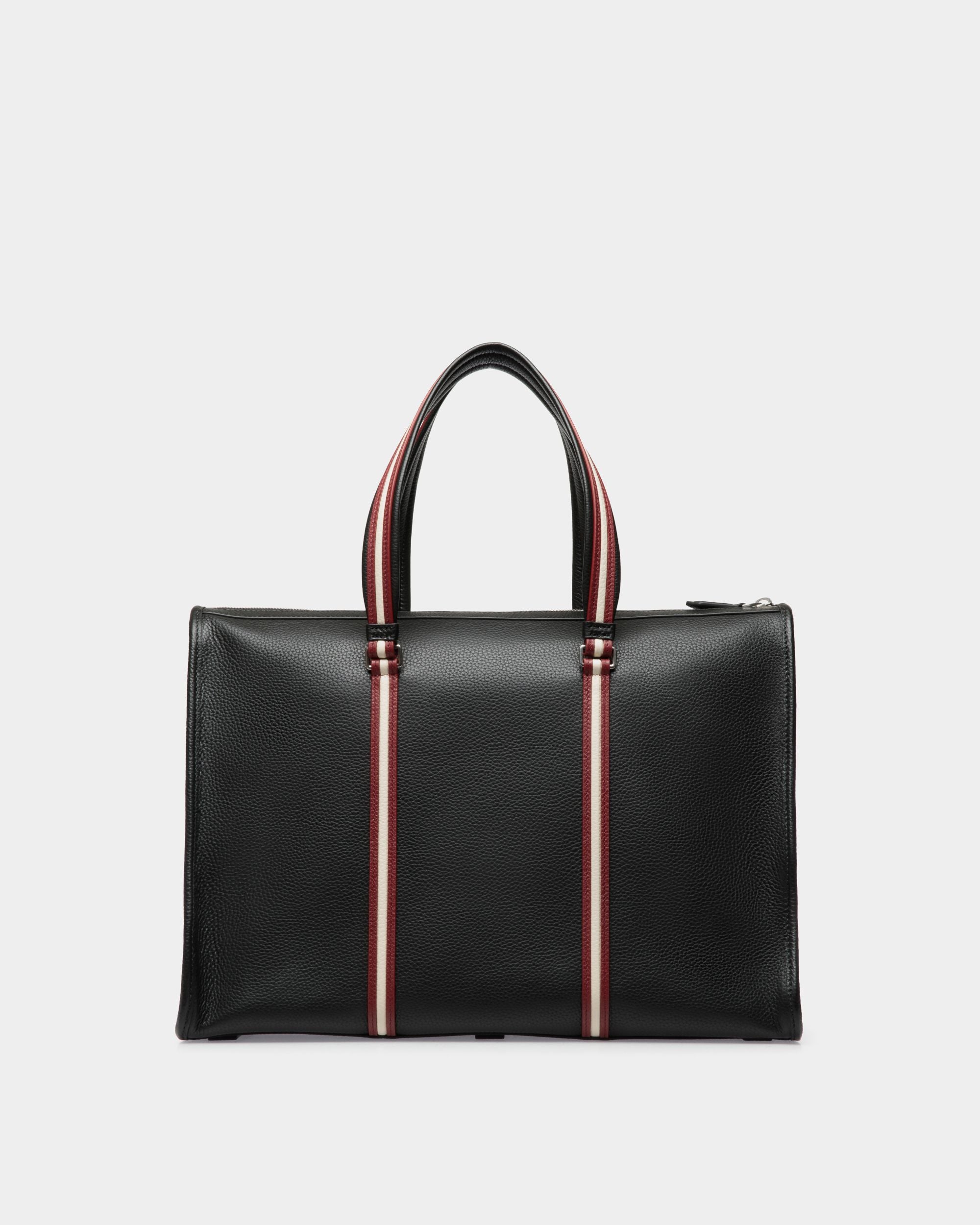 Code Tragetasche Aus Leder In Schwarz Mit Reißverschluss - Herren - Bally - 02