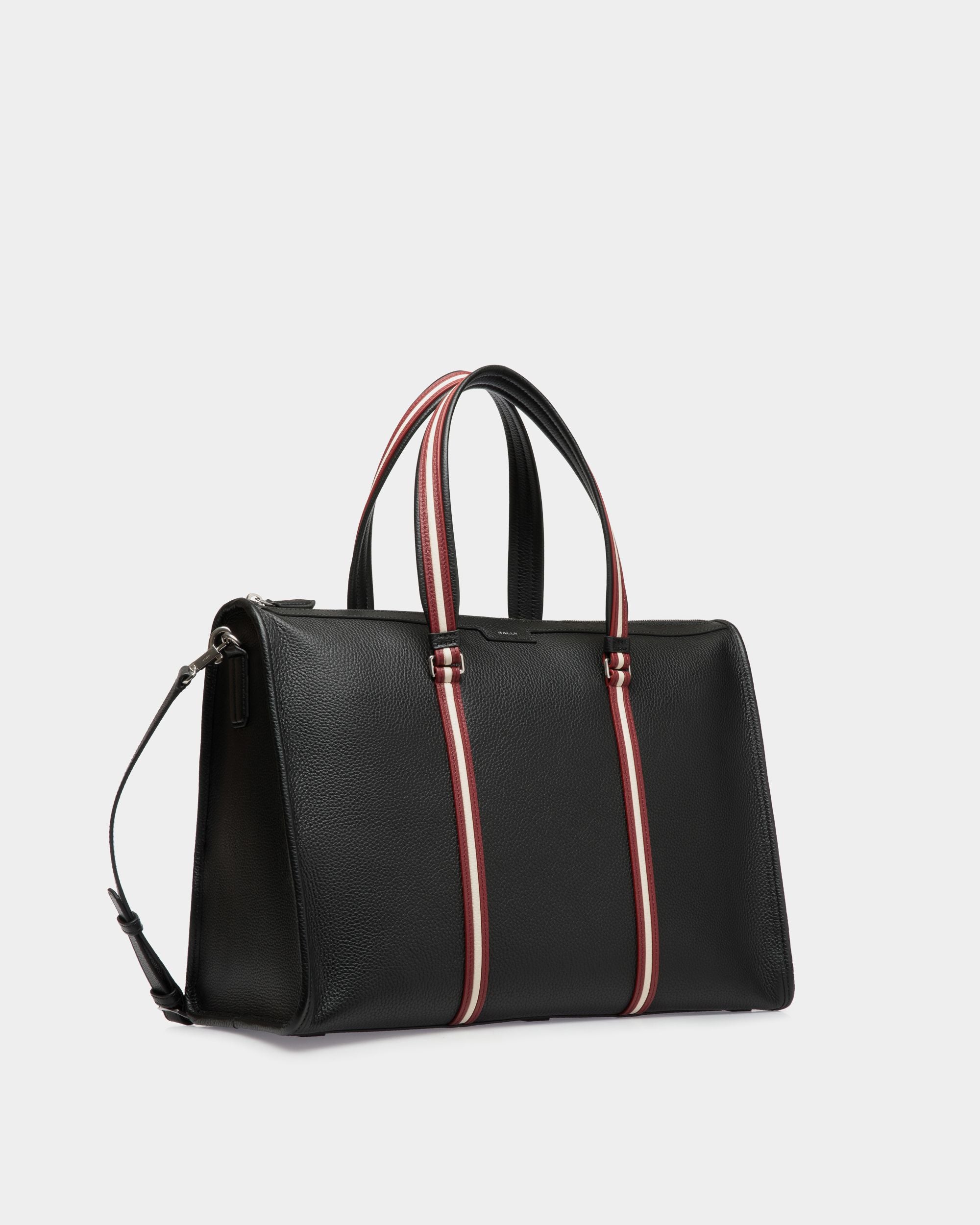 Code Tragetasche Aus Leder In Schwarz Mit Reißverschluss - Herren - Bally - 03