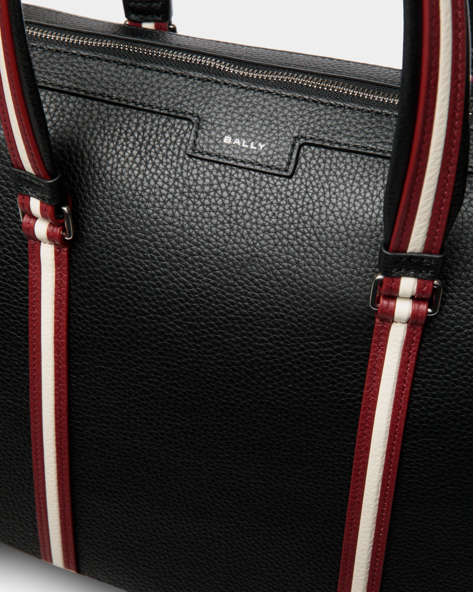 Code Tragetasche Aus Leder In Schwarz Mit Reißverschluss - Herren - Bally - 05