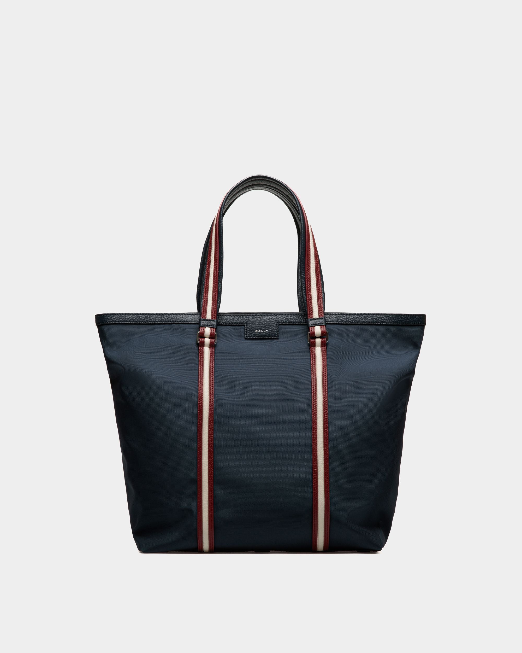 Code Tote In Blue Nylon - Herren - Bally - 01
